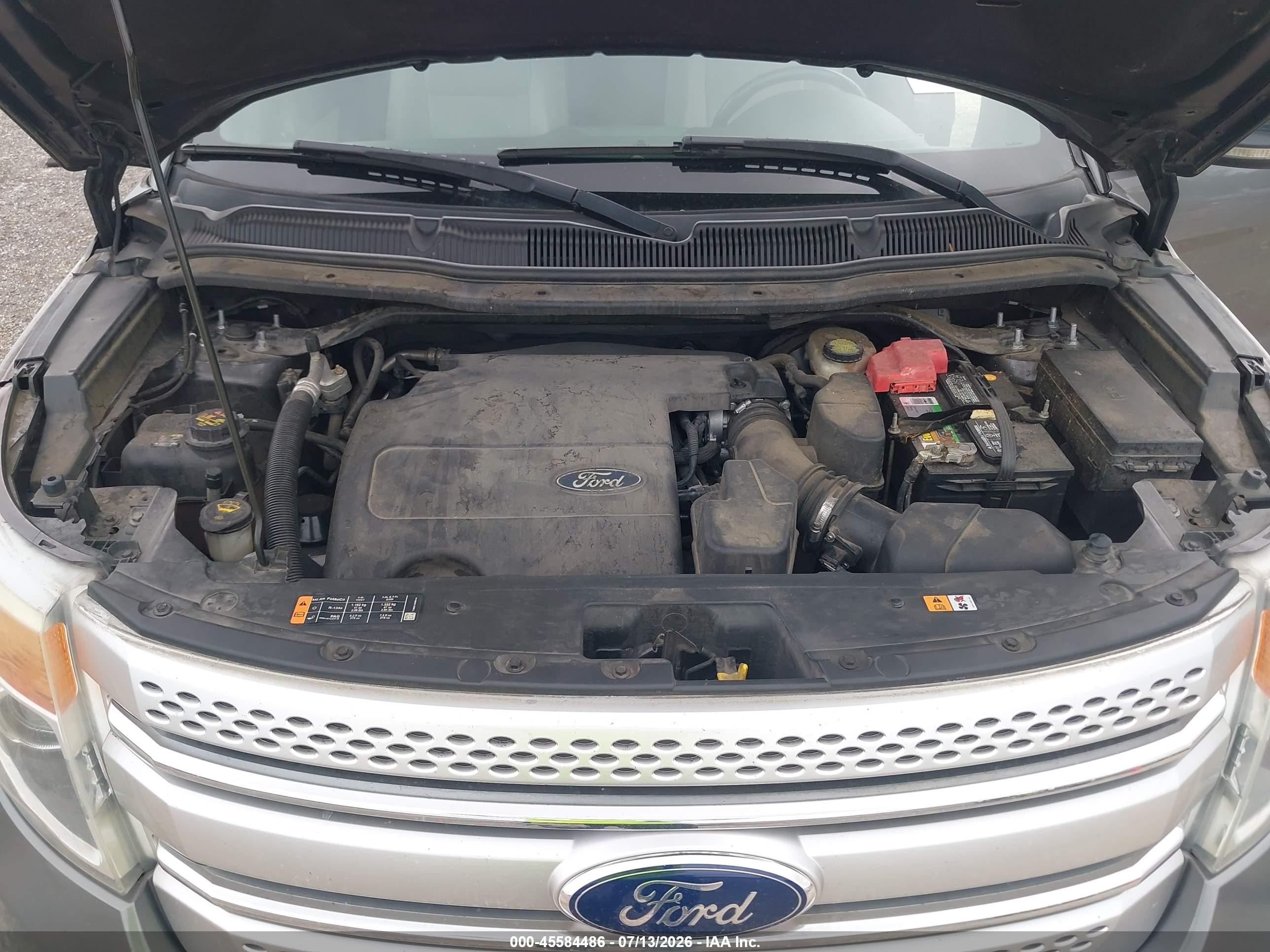 2013 Ford Explorer Xlt Gray vin: 1FM5K7D83DGA03217