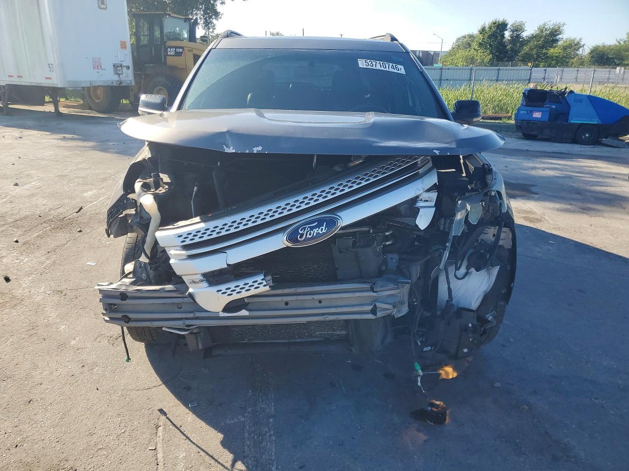 2013 Ford Explorer Xlt Gray vin: 1FM5K7D83DGA12676
