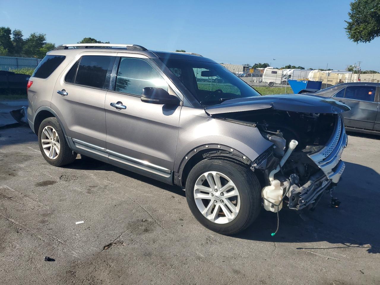 2013 Ford Explorer Xlt Gray vin: 1FM5K7D83DGA12676