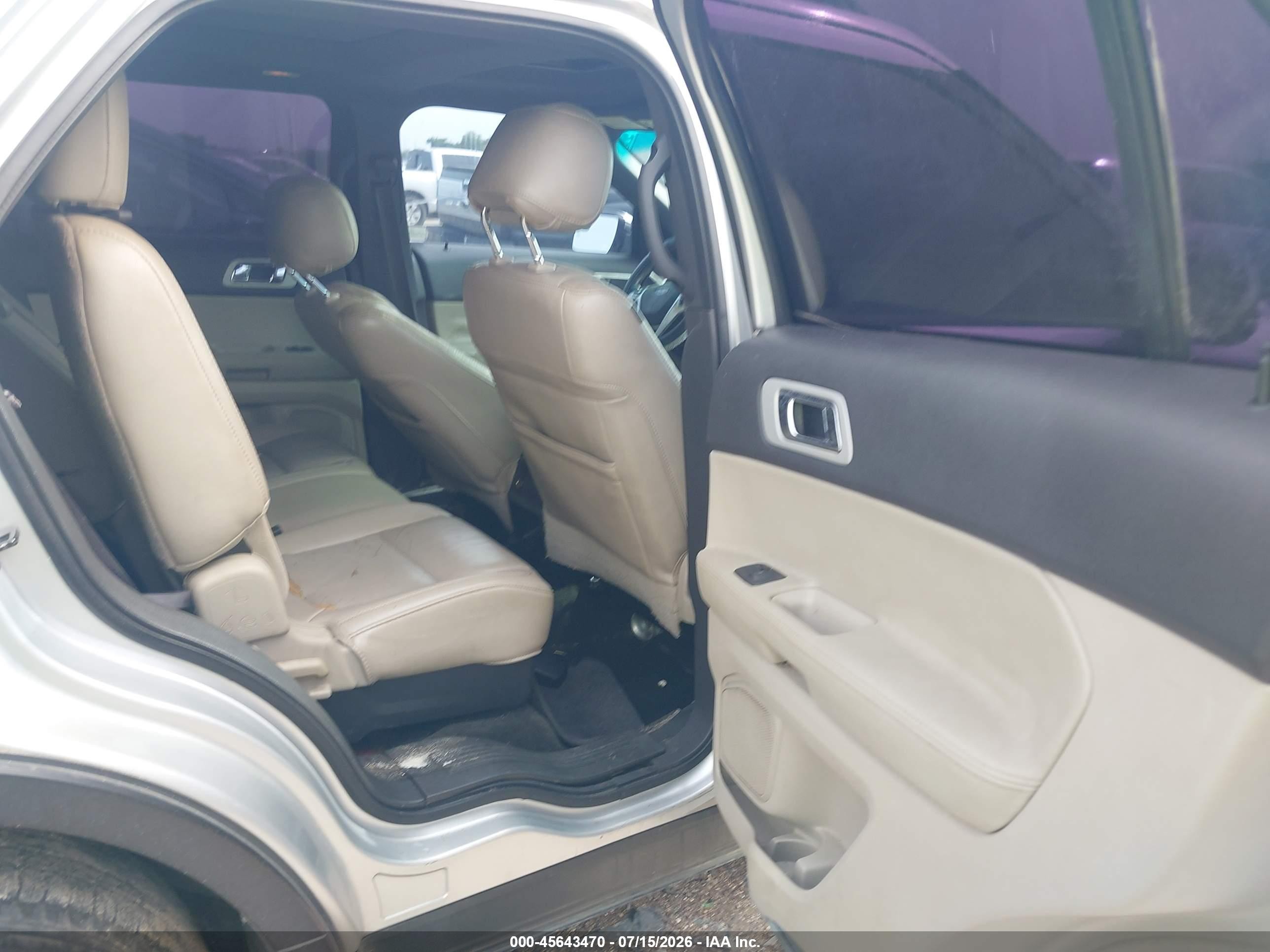 2013 Ford Explorer Xlt Silver vin: 1FM5K7D83DGA20325