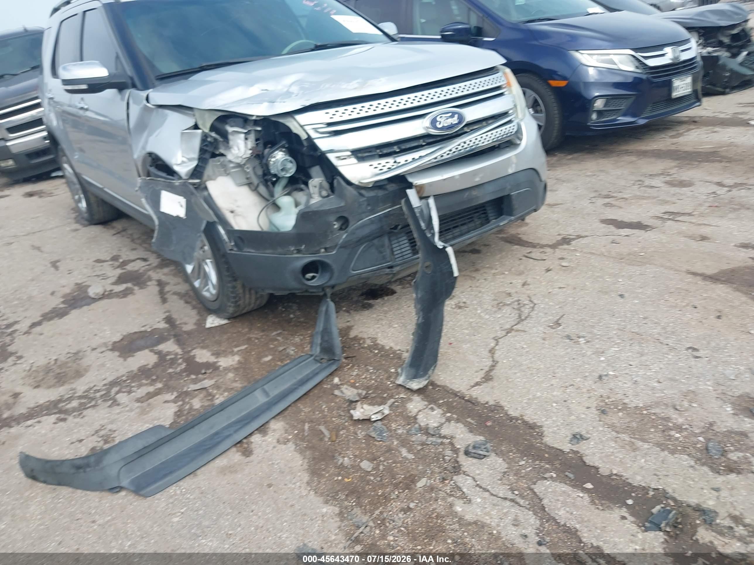 2013 Ford Explorer Xlt Silver vin: 1FM5K7D83DGA20325