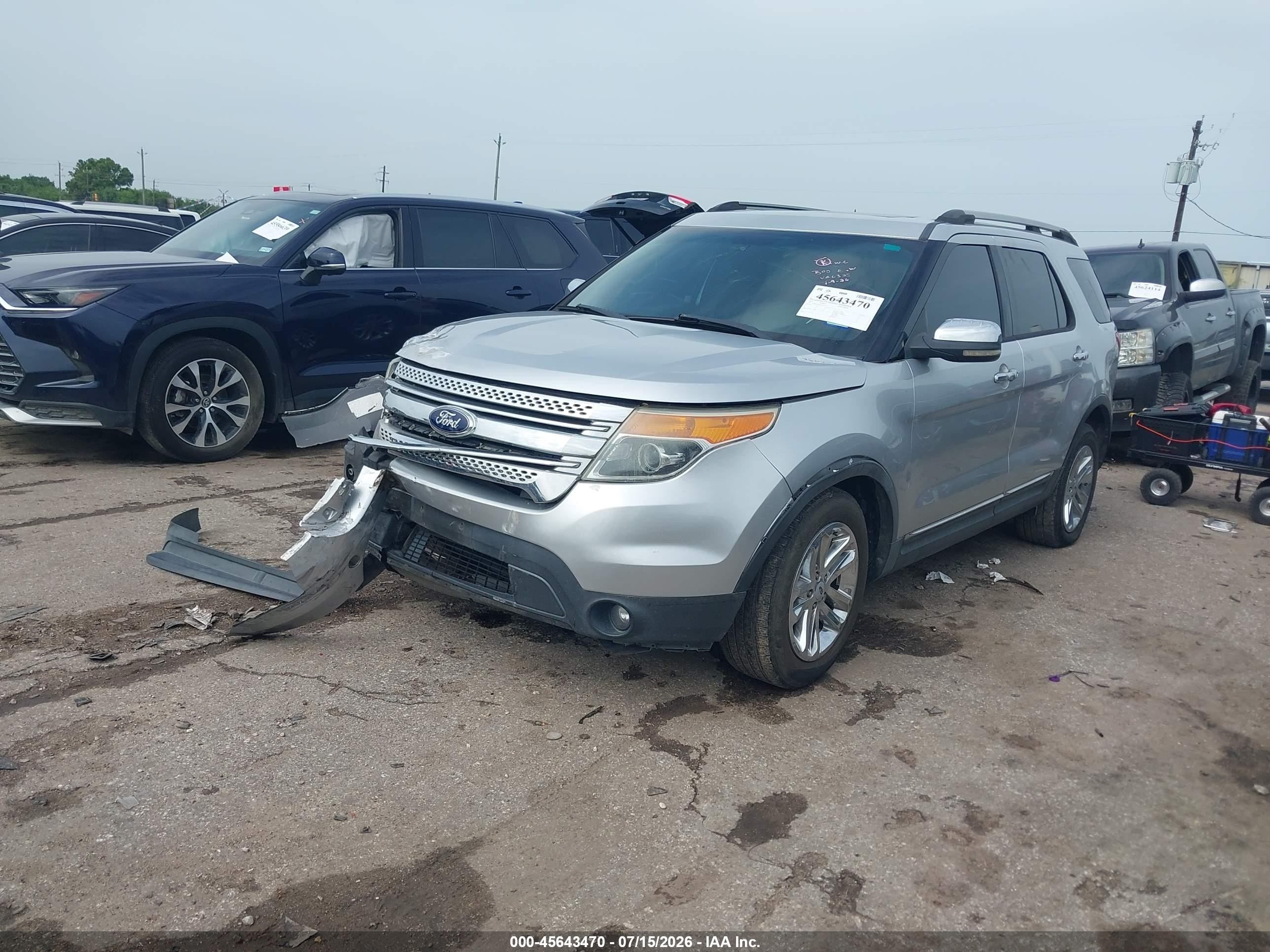 2013 Ford Explorer Xlt Silver vin: 1FM5K7D83DGA20325
