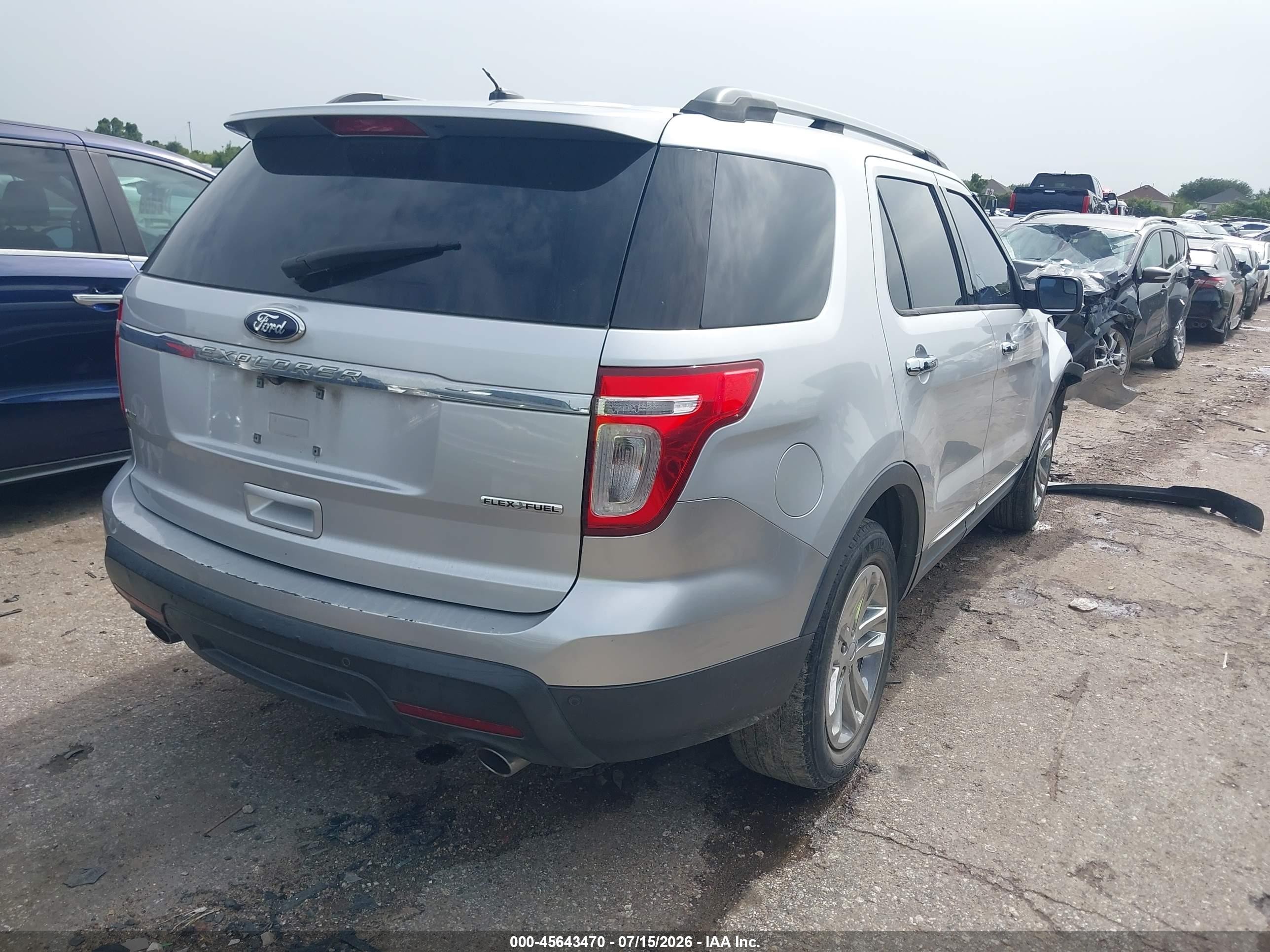 2013 Ford Explorer Xlt Silver vin: 1FM5K7D83DGA20325
