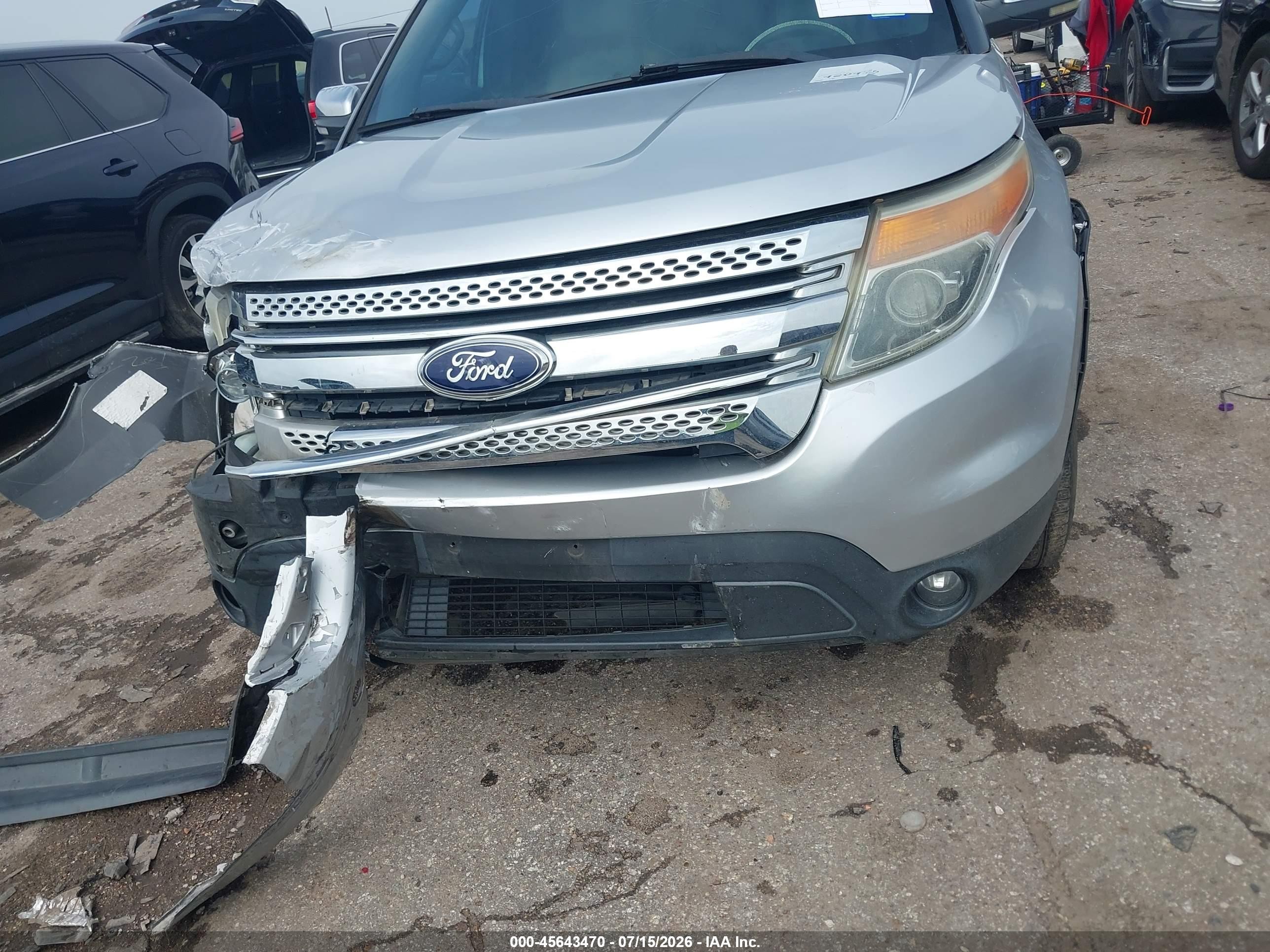 2013 Ford Explorer Xlt Silver vin: 1FM5K7D83DGA20325
