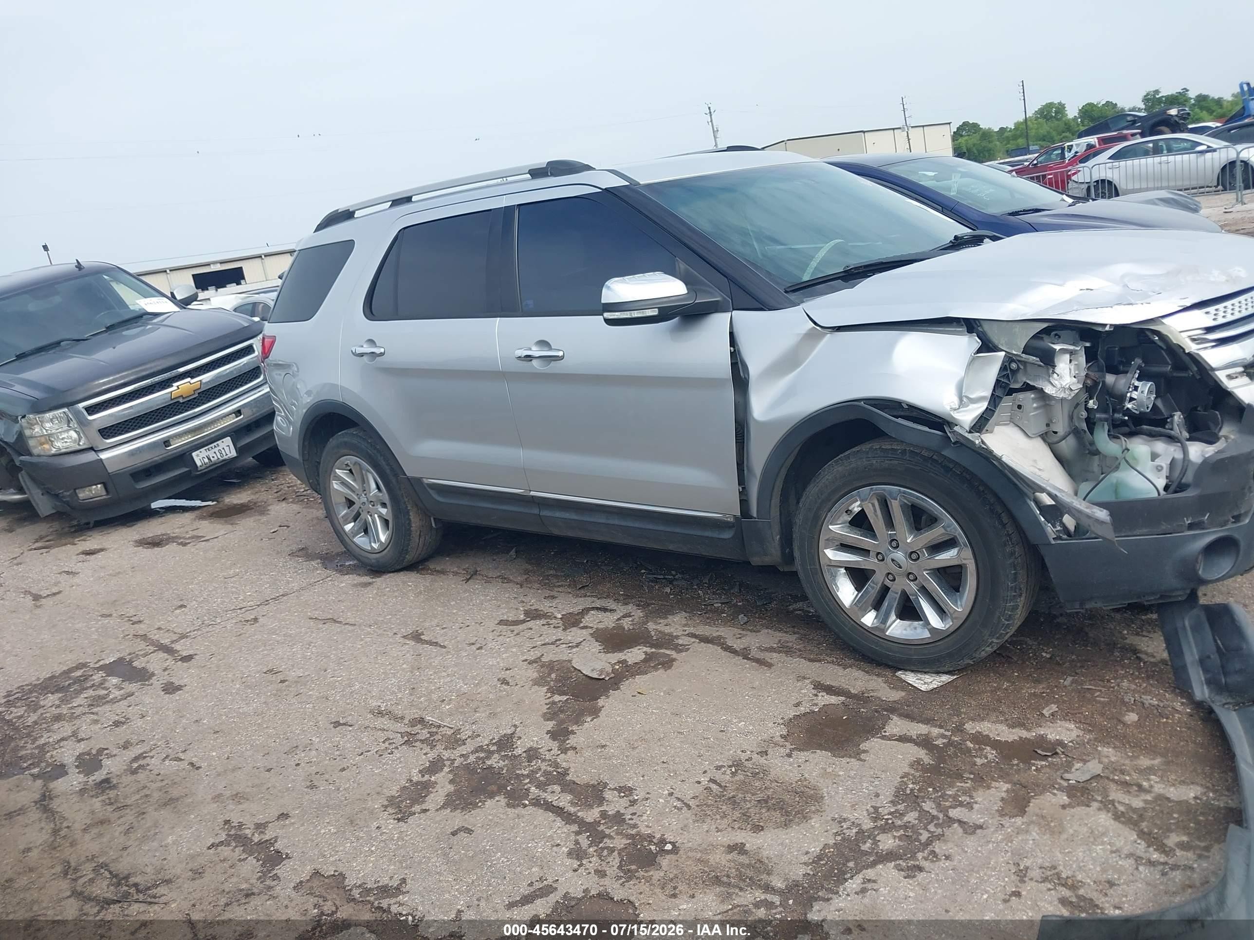 2013 Ford Explorer Xlt Silver vin: 1FM5K7D83DGA20325