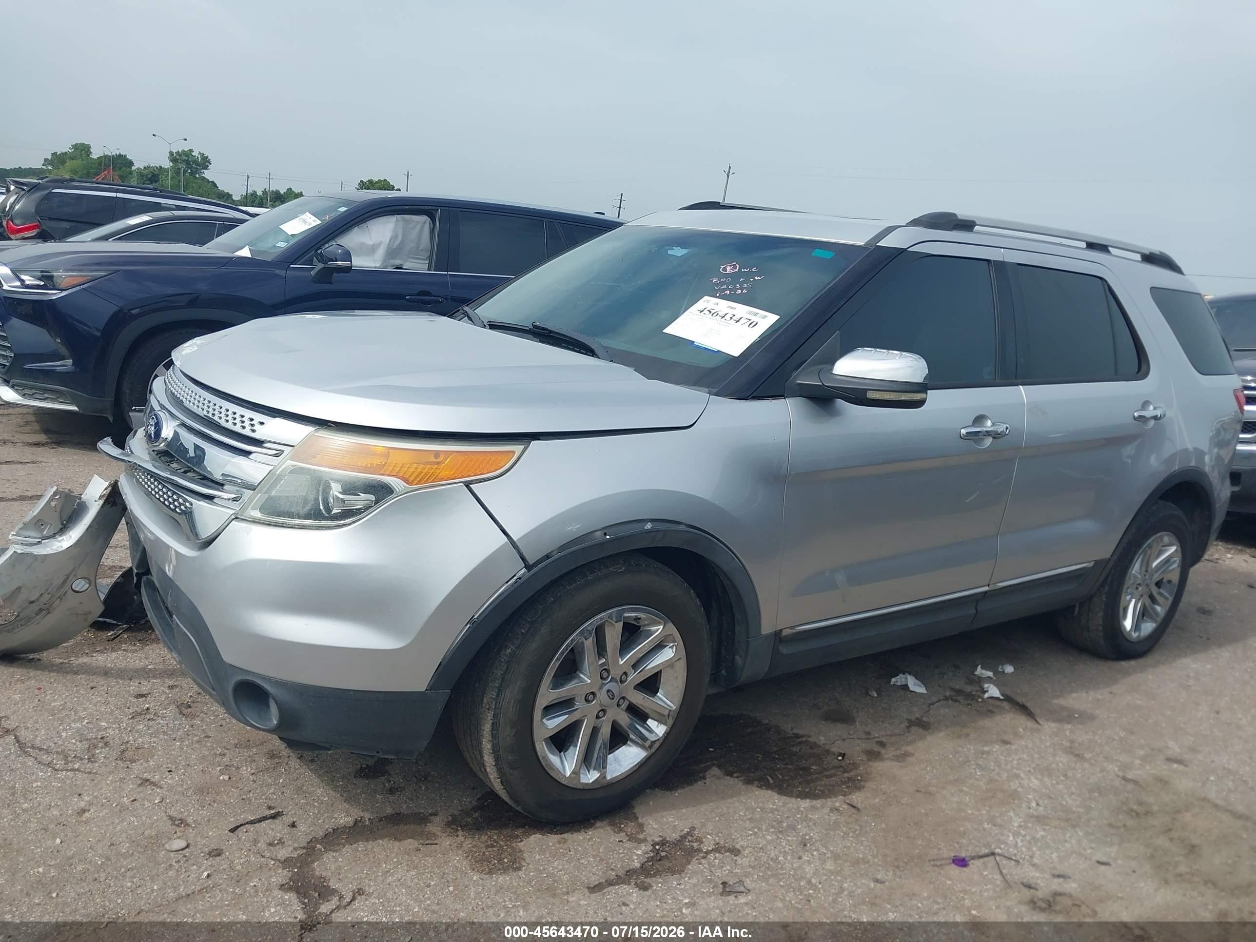 2013 Ford Explorer Xlt Silver vin: 1FM5K7D83DGA20325