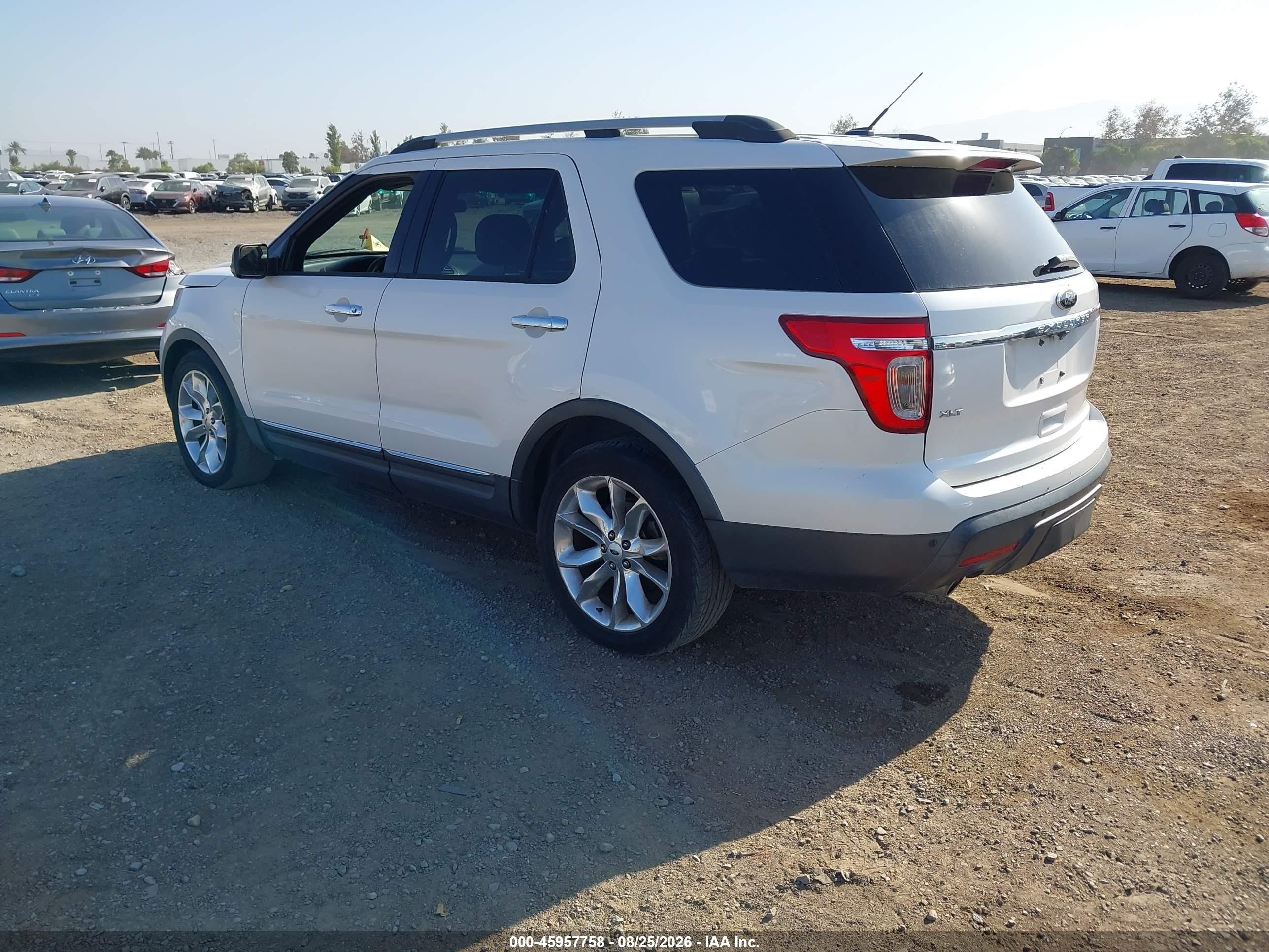 2013 Ford Explorer Xlt White vin: 1FM5K7D83DGA75423