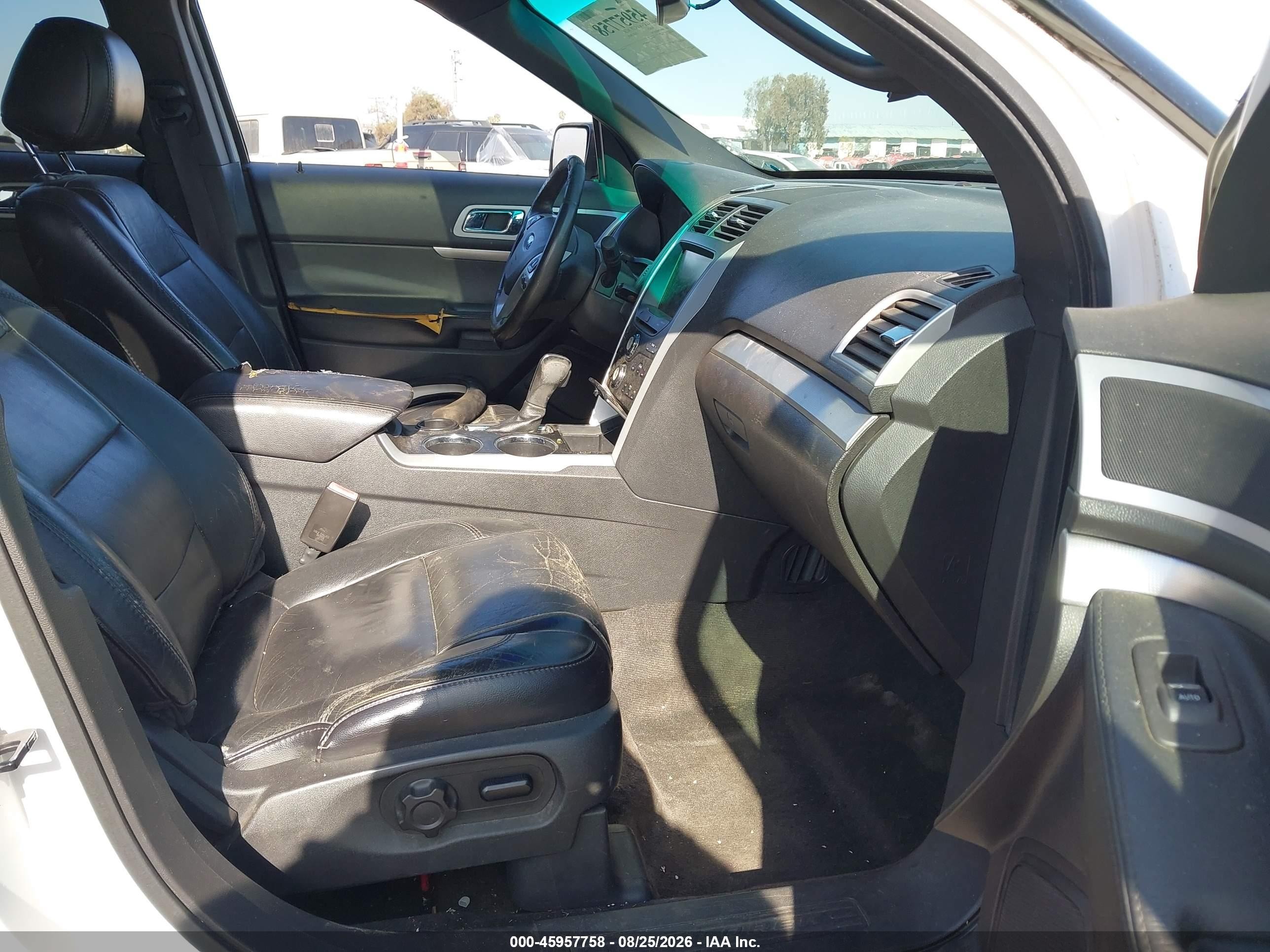 2013 Ford Explorer Xlt White vin: 1FM5K7D83DGA75423