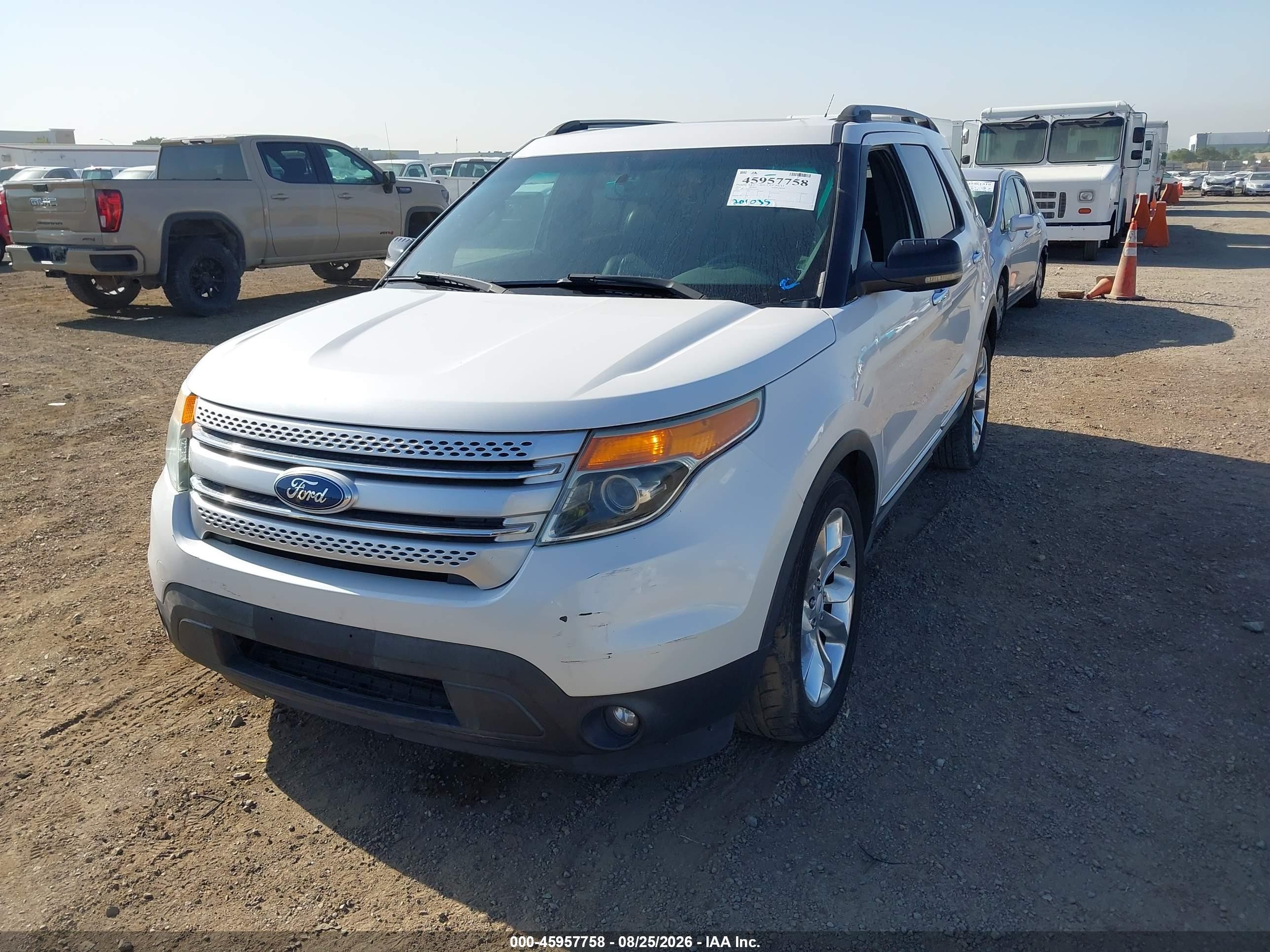 2013 Ford Explorer Xlt White vin: 1FM5K7D83DGA75423