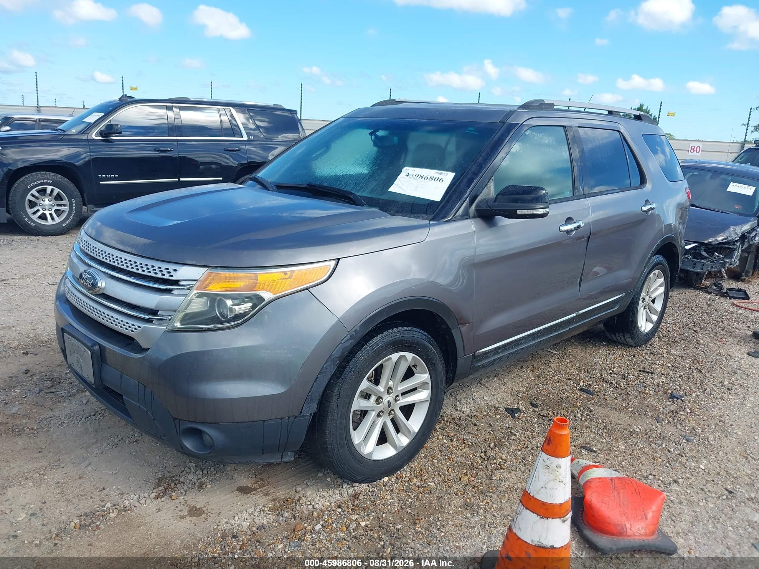 2013 Ford Explorer Xlt Gray vin: 1FM5K7D83DGC13719