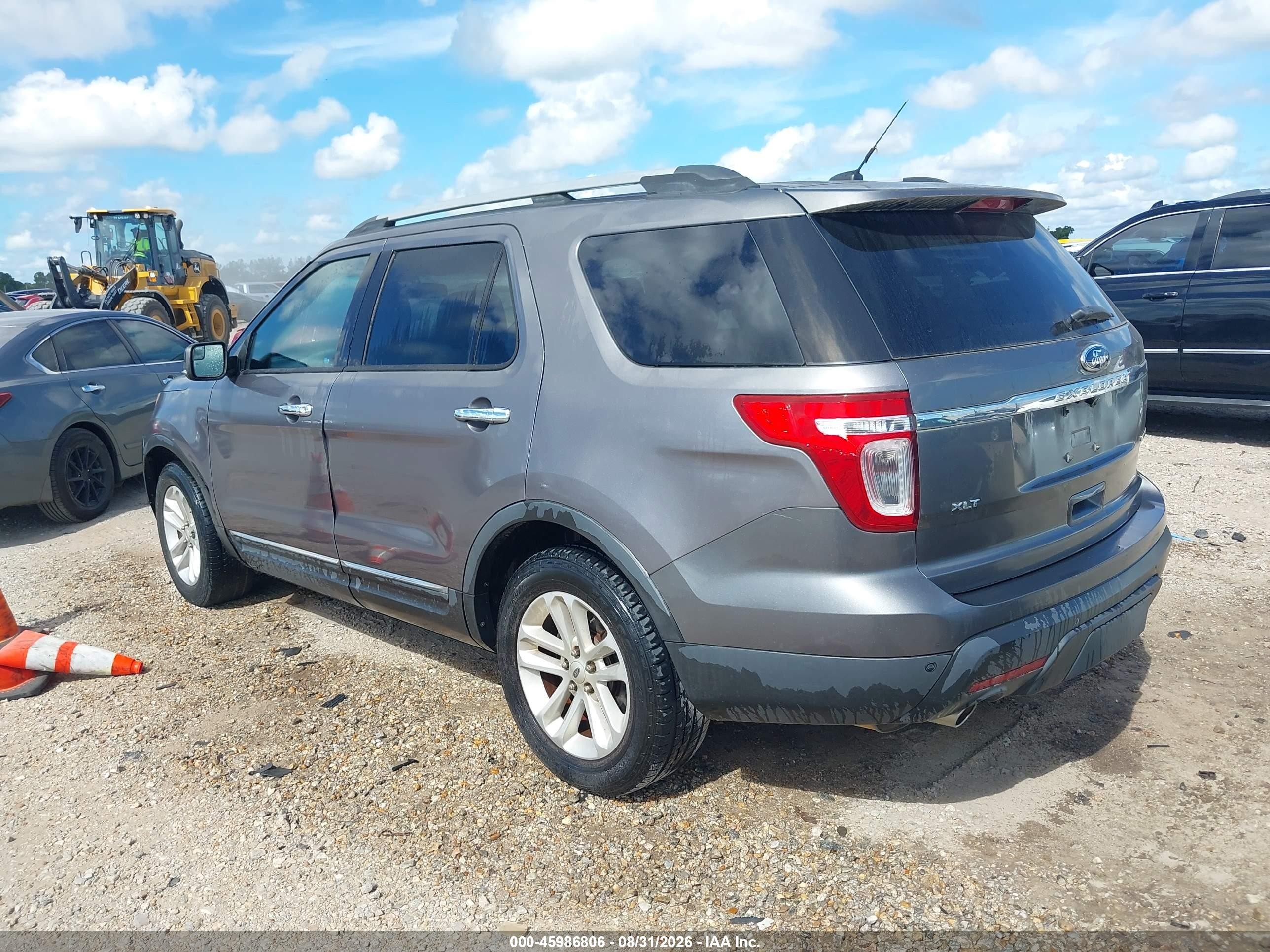 2013 Ford Explorer Xlt Gray vin: 1FM5K7D83DGC13719