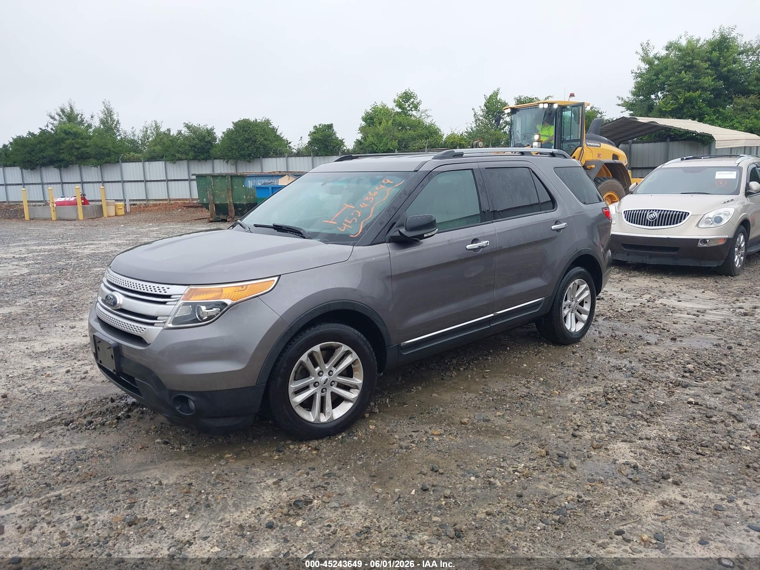 2013 Ford Explorer Xlt Gray vin: 1FM5K7D83DGC45568