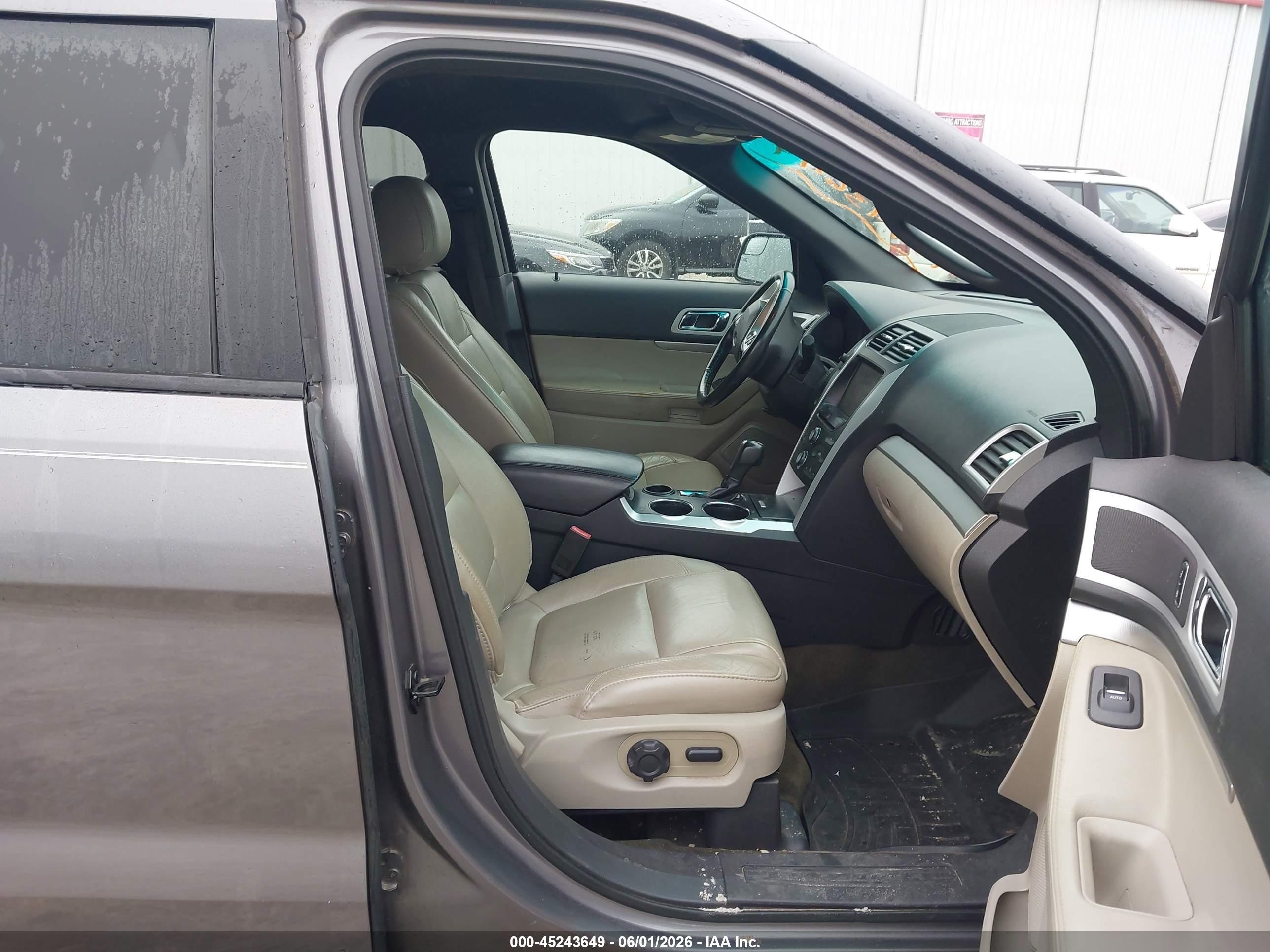 2013 Ford Explorer Xlt Gray vin: 1FM5K7D83DGC45568