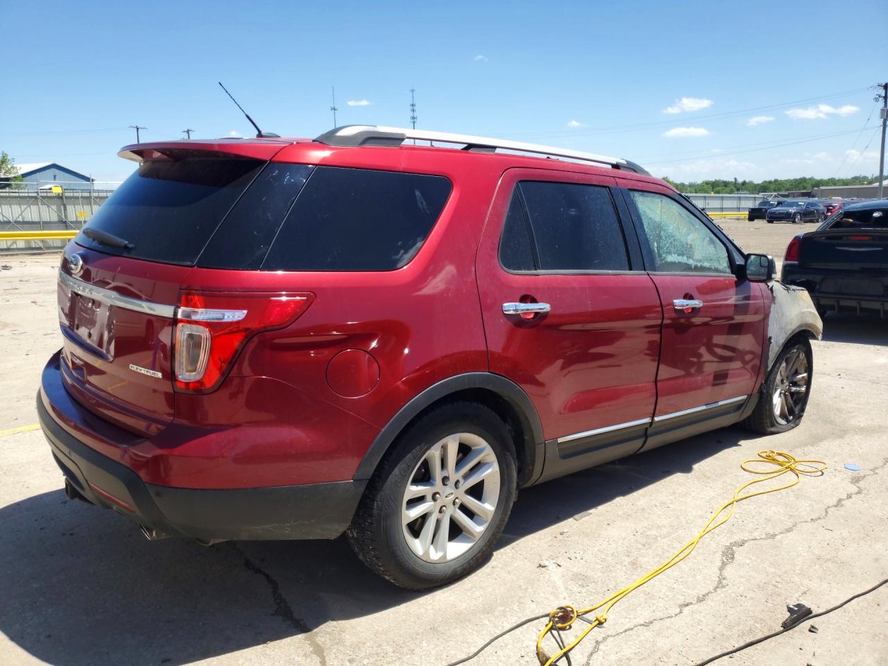 2013 Ford Explorer Xlt Burgundy vin: 1FM5K7D83DGC52195