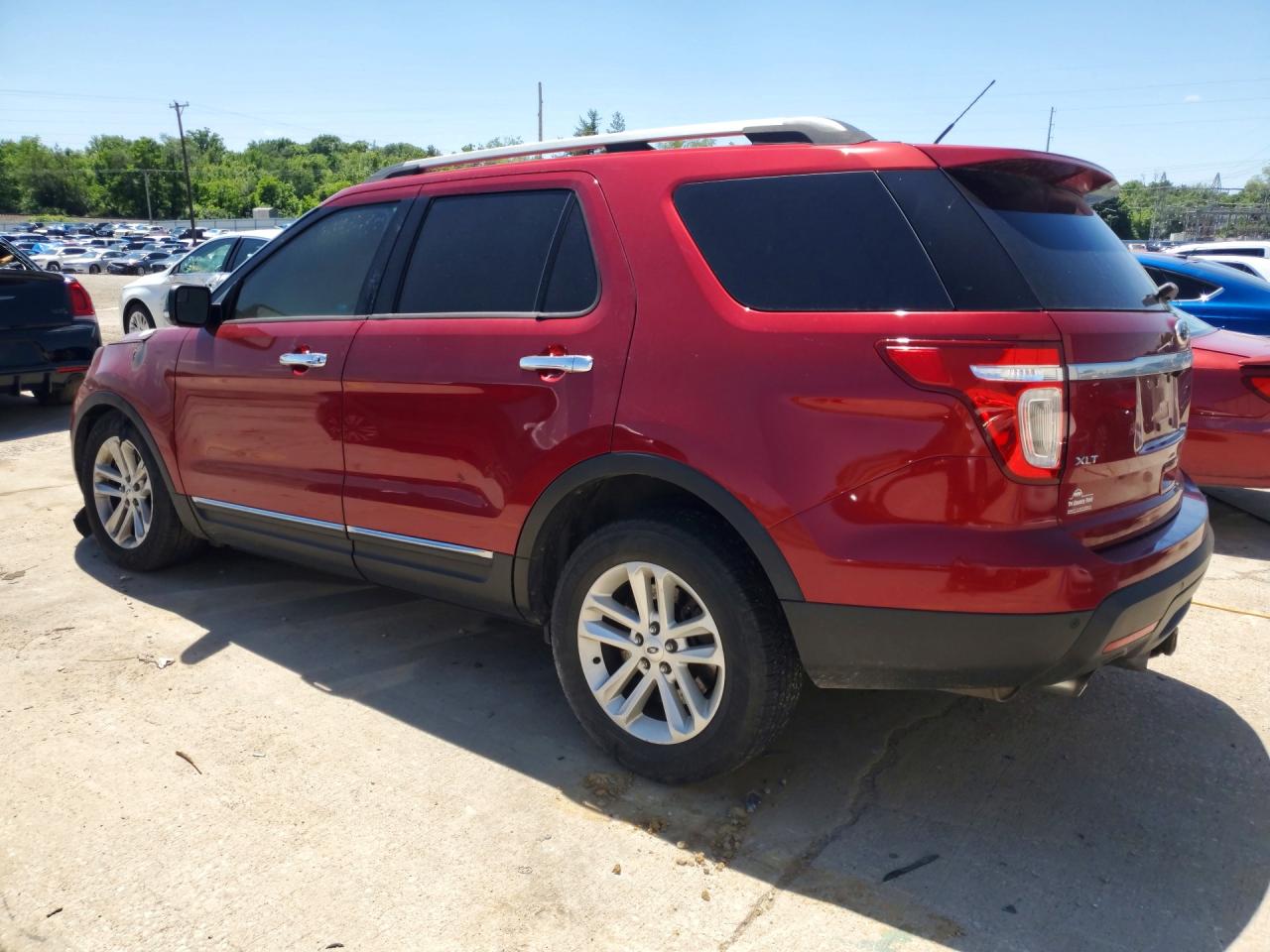 2013 Ford Explorer Xlt Burgundy vin: 1FM5K7D83DGC52195