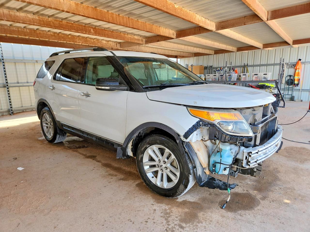 2013 Ford Explorer Xlt White vin: 1FM5K7D83DGC83091