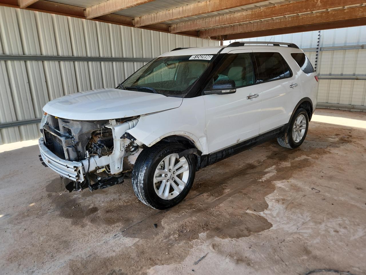 2013 Ford Explorer Xlt White vin: 1FM5K7D83DGC83091 Damage: Left Head Lamp, Broken, Replacement Required