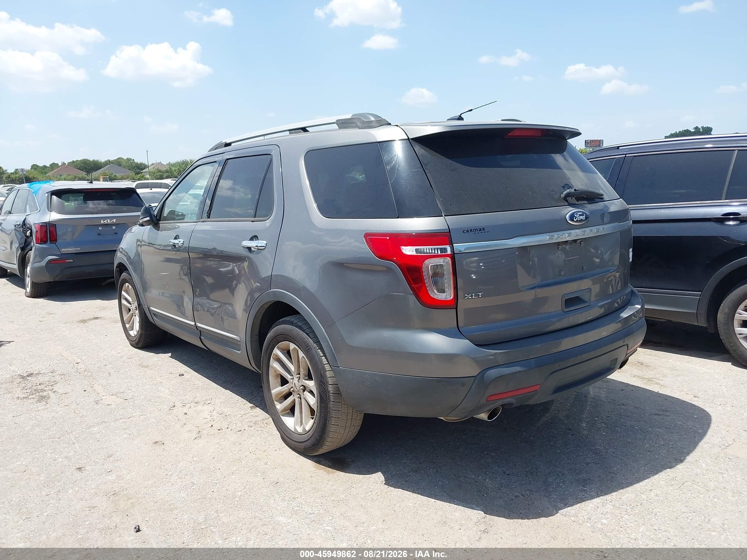 2014 Ford Explorer Xlt Gray vin: 1FM5K7D83EGA46120