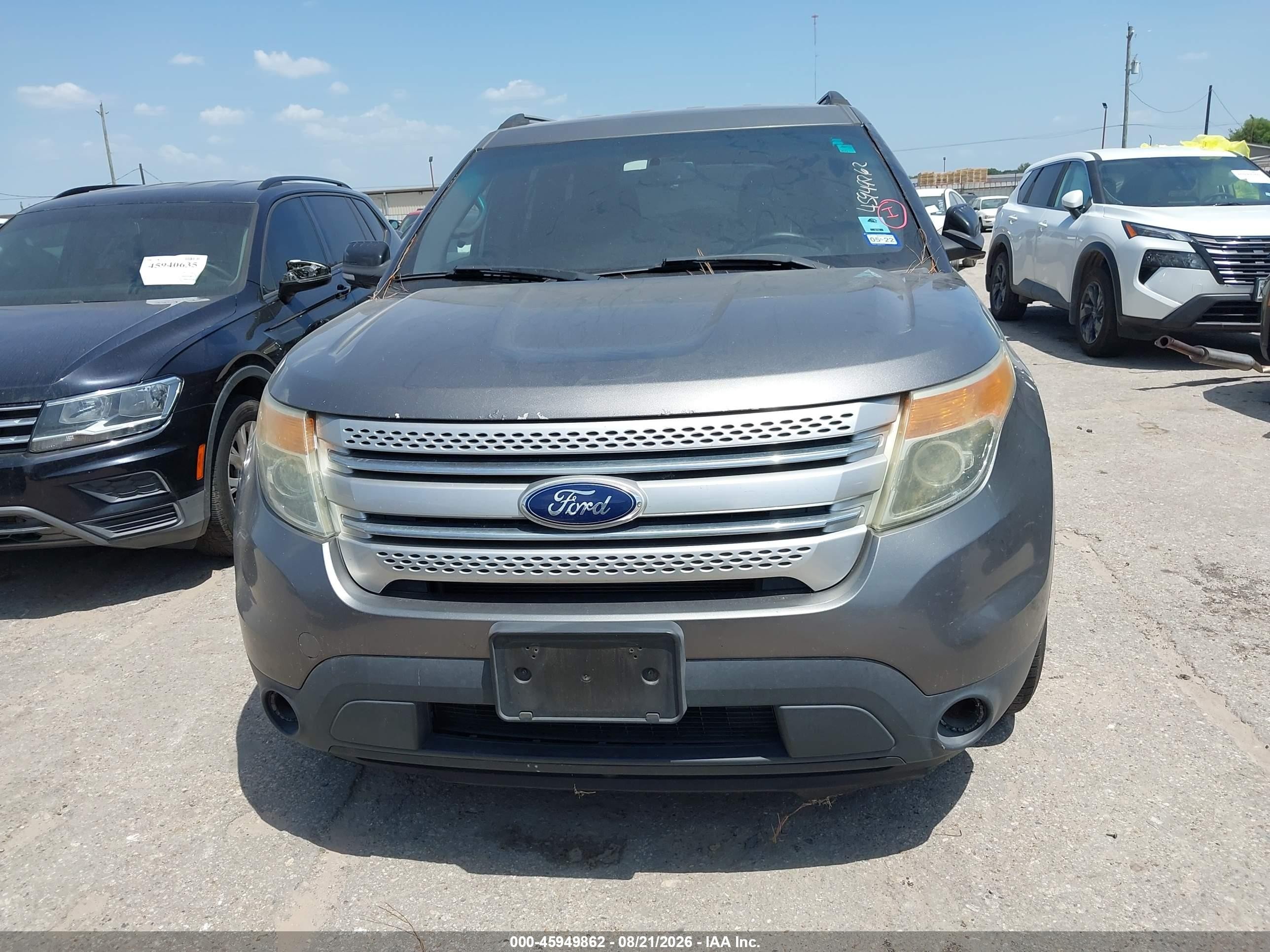 2014 Ford Explorer Xlt Gray vin: 1FM5K7D83EGA46120