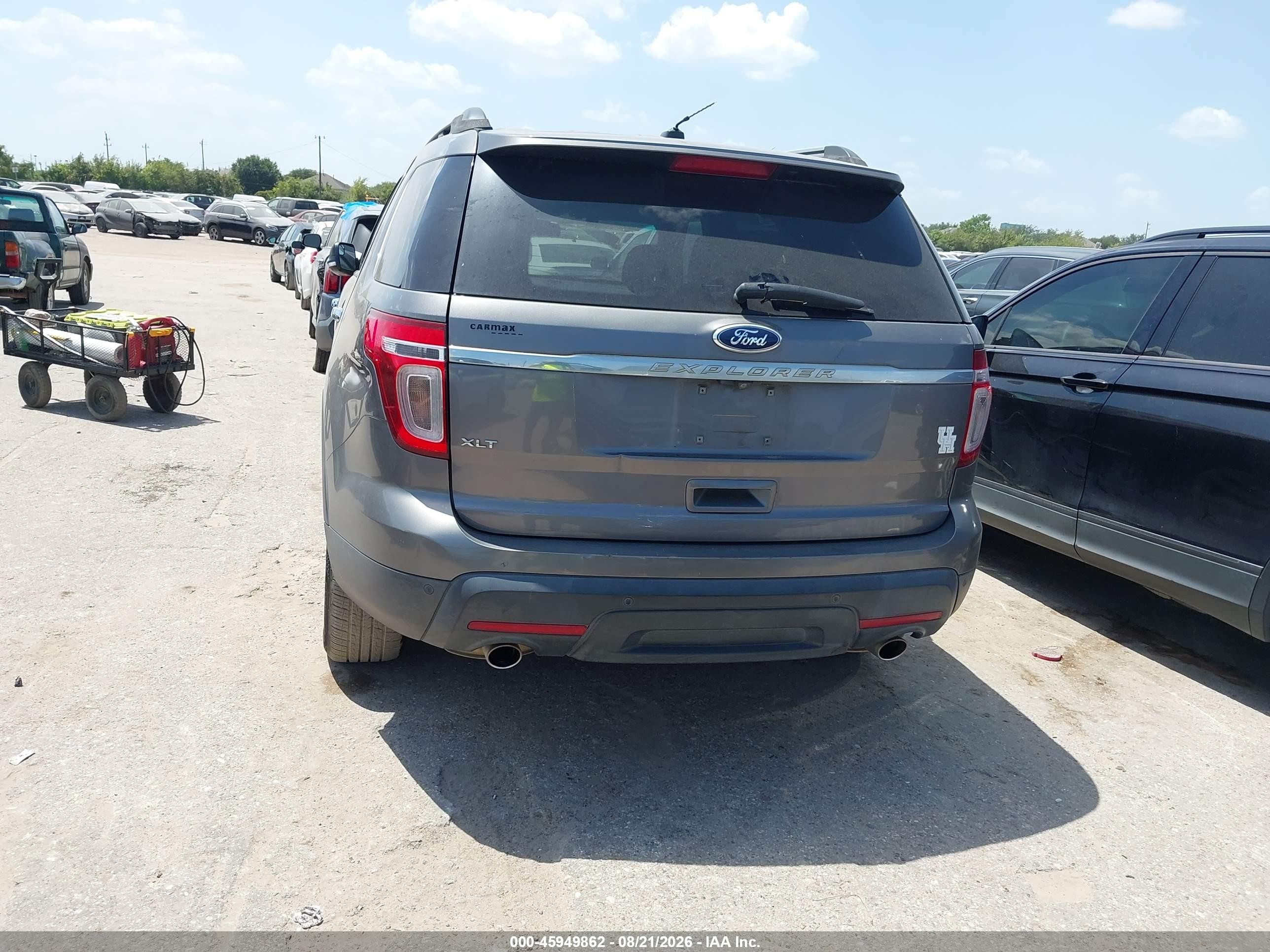 2014 Ford Explorer Xlt Gray vin: 1FM5K7D83EGA46120