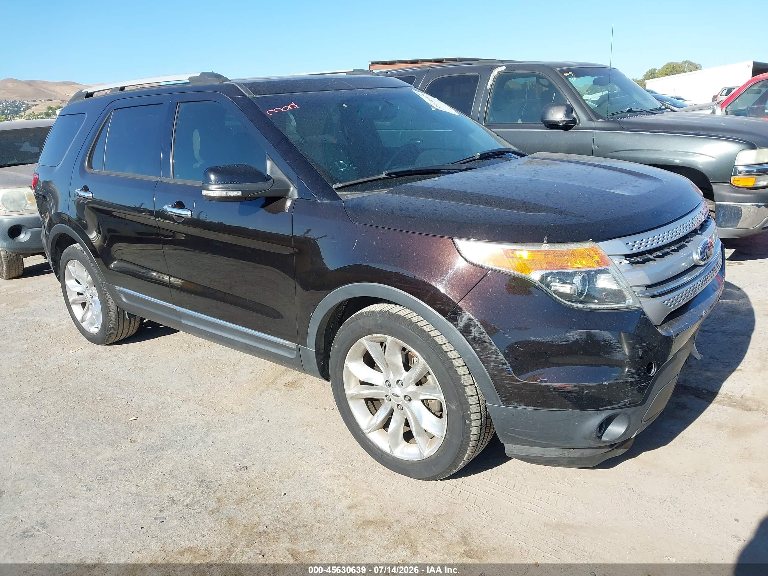 2014 Ford Explorer Xlt Burgundy vin: 1FM5K7D83EGA54055