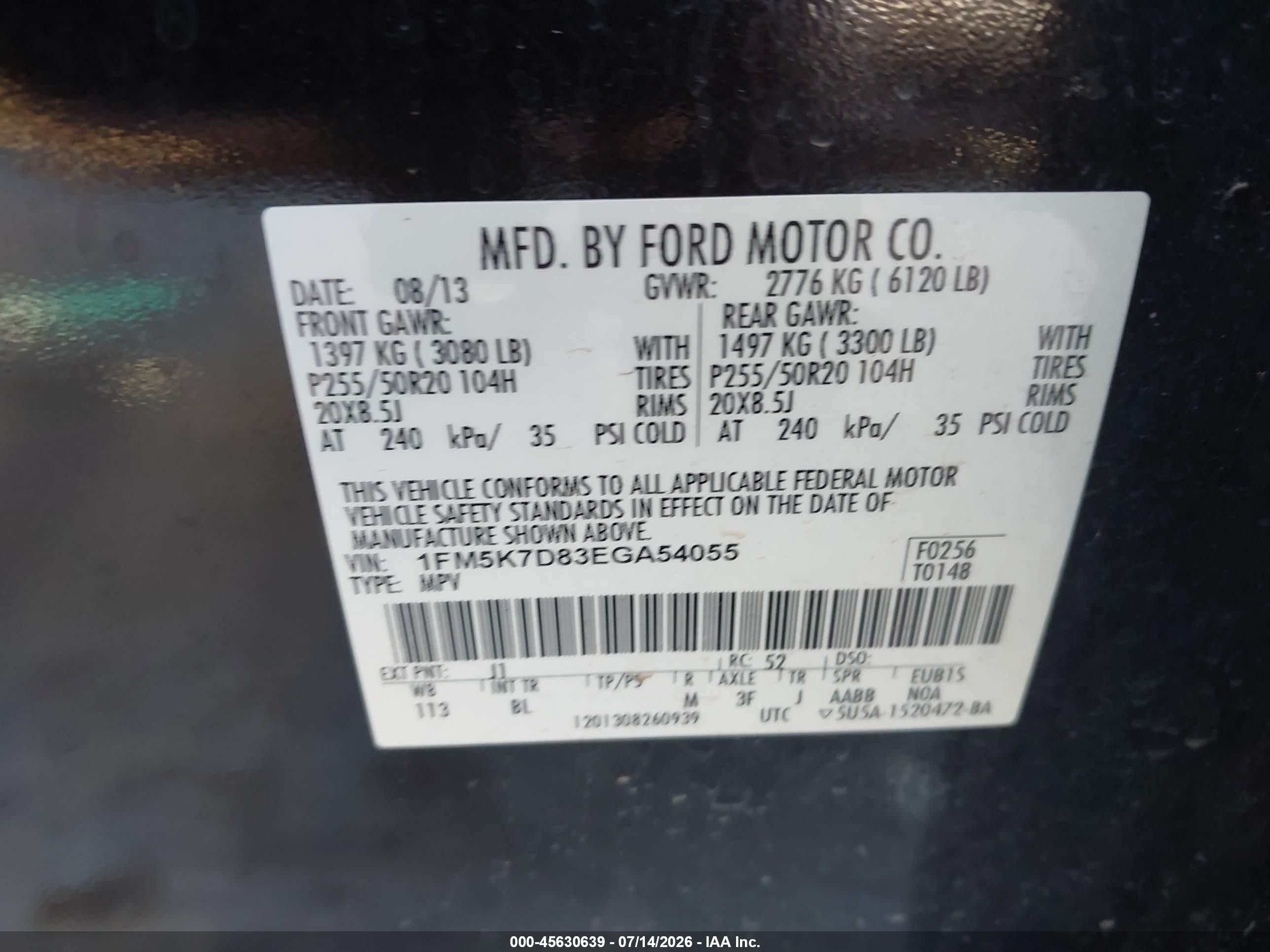 2014 Ford Explorer Xlt Burgundy vin: 1FM5K7D83EGA54055