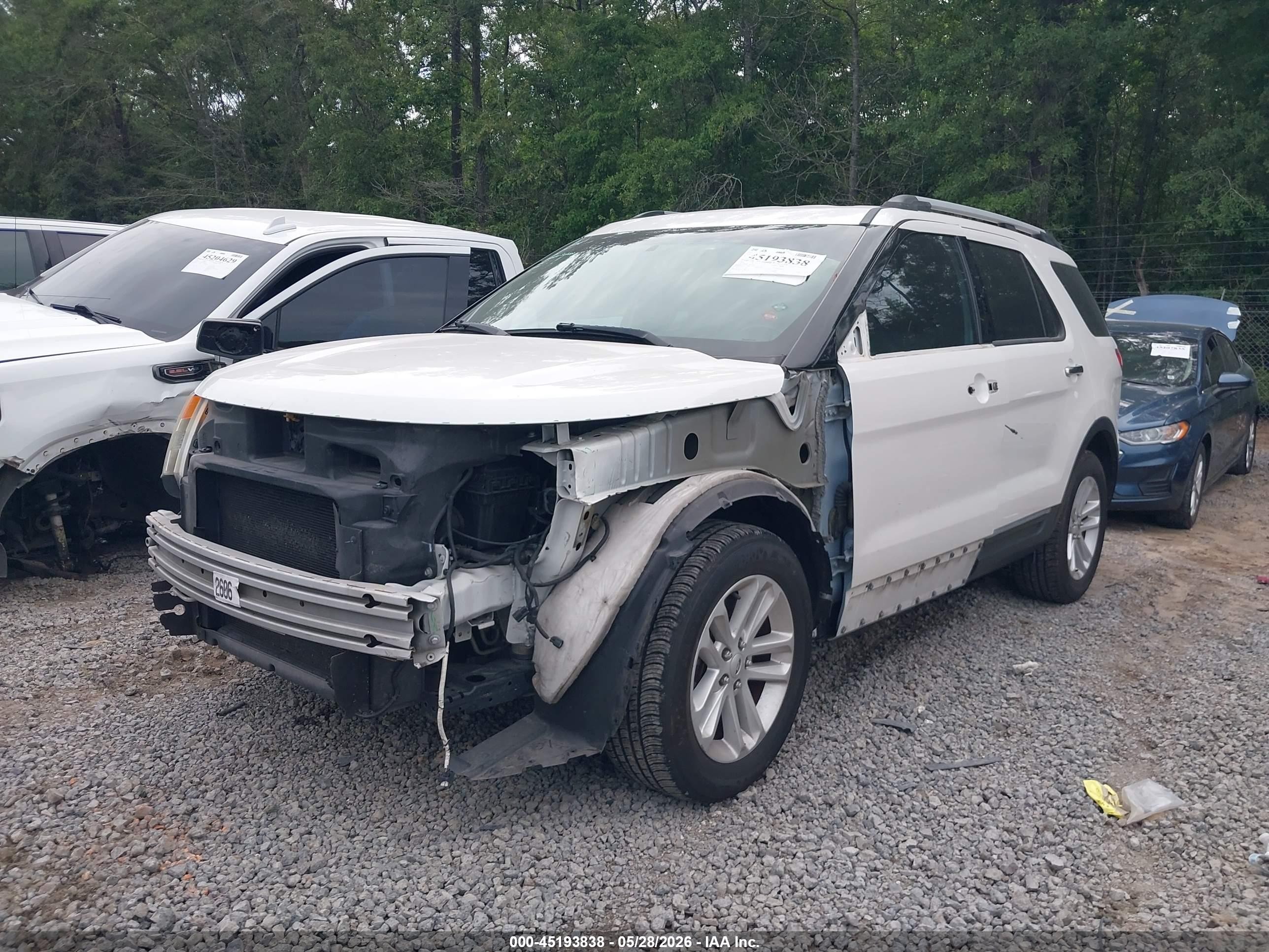 2014 Ford Explorer Xlt White vin: 1FM5K7D83EGA72782
