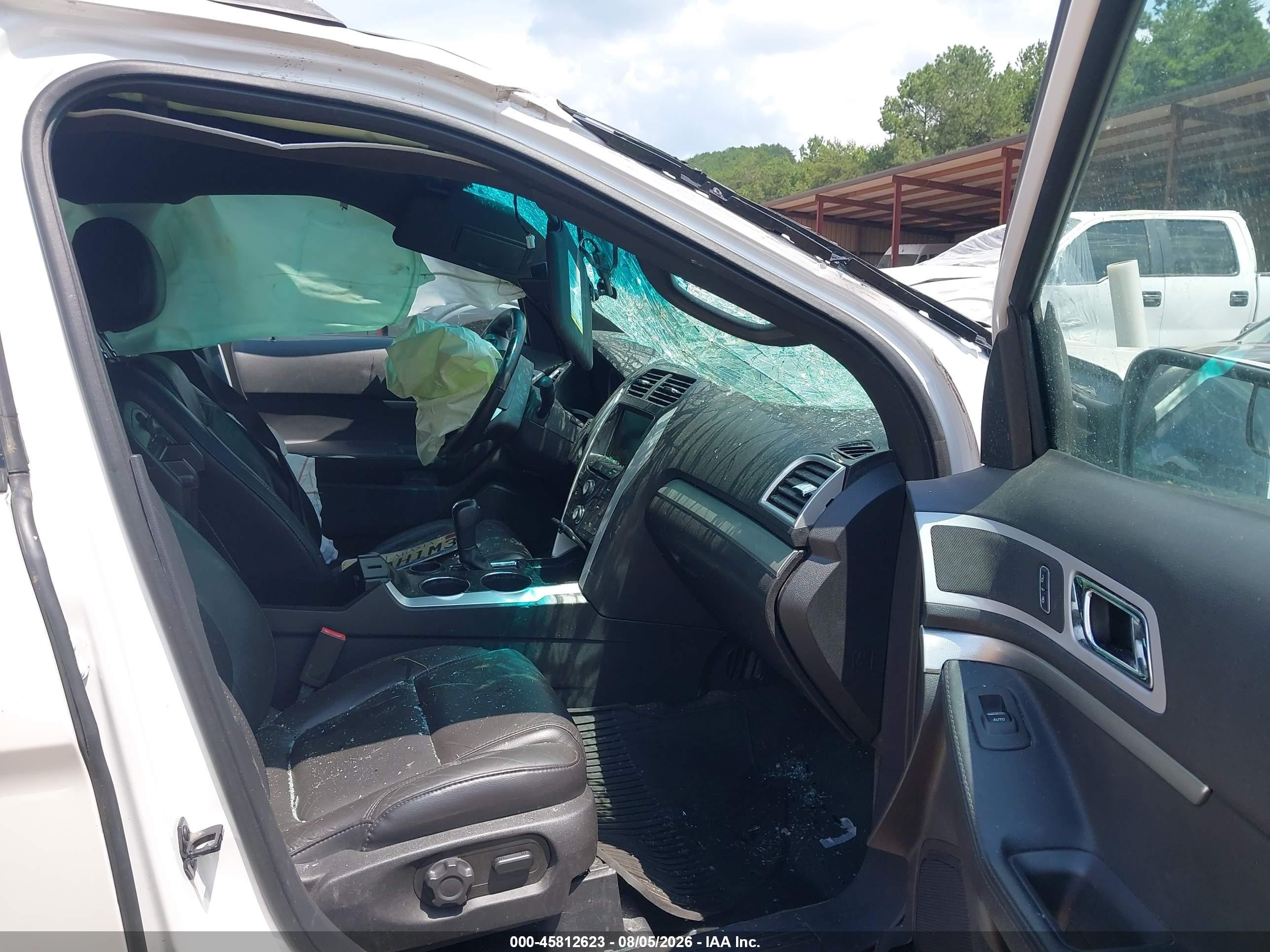 2014 Ford Explorer Xlt White vin: 1FM5K7D83EGB72235