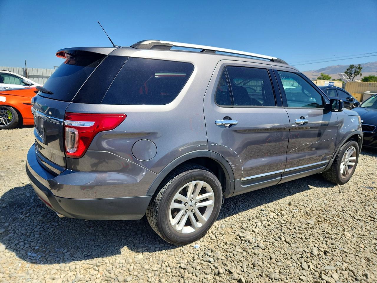 2014 Ford Explorer Xlt Gray vin: 1FM5K7D83EGC36404
