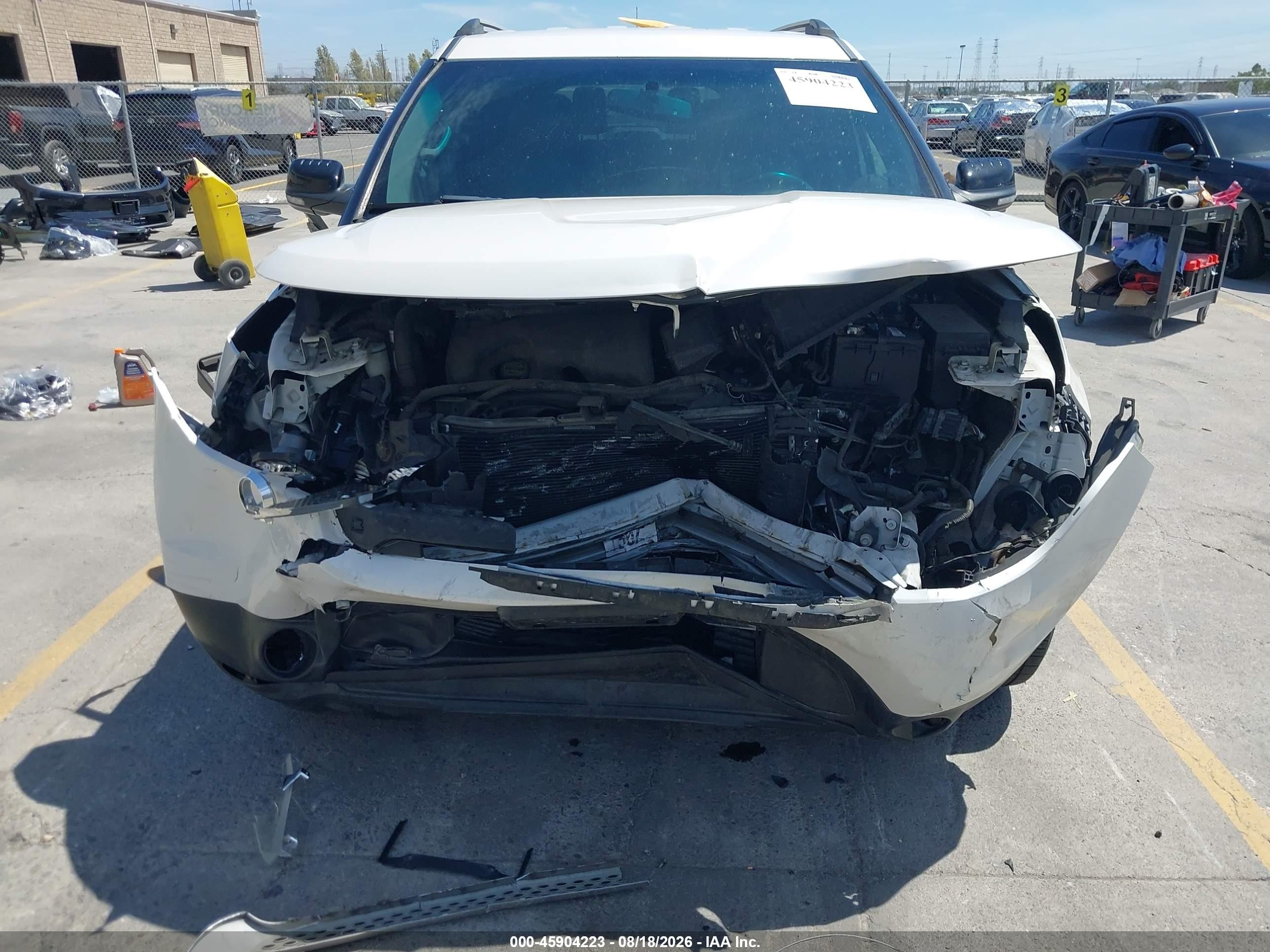 2015 Ford Explorer Xlt White vin: 1FM5K7D83FGA55756