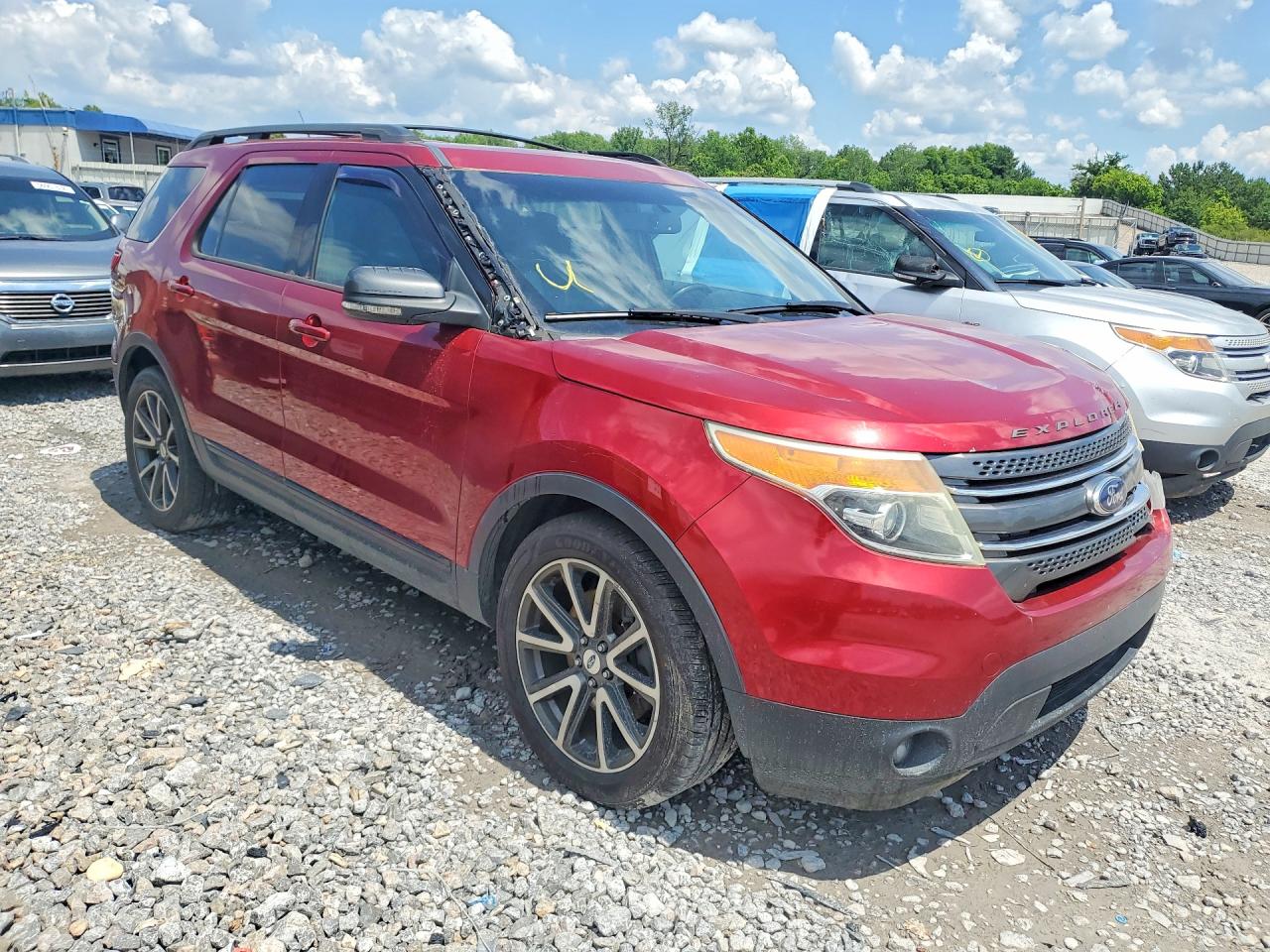 2015 Ford Explorer Xlt Red vin: 1FM5K7D83FGA82293