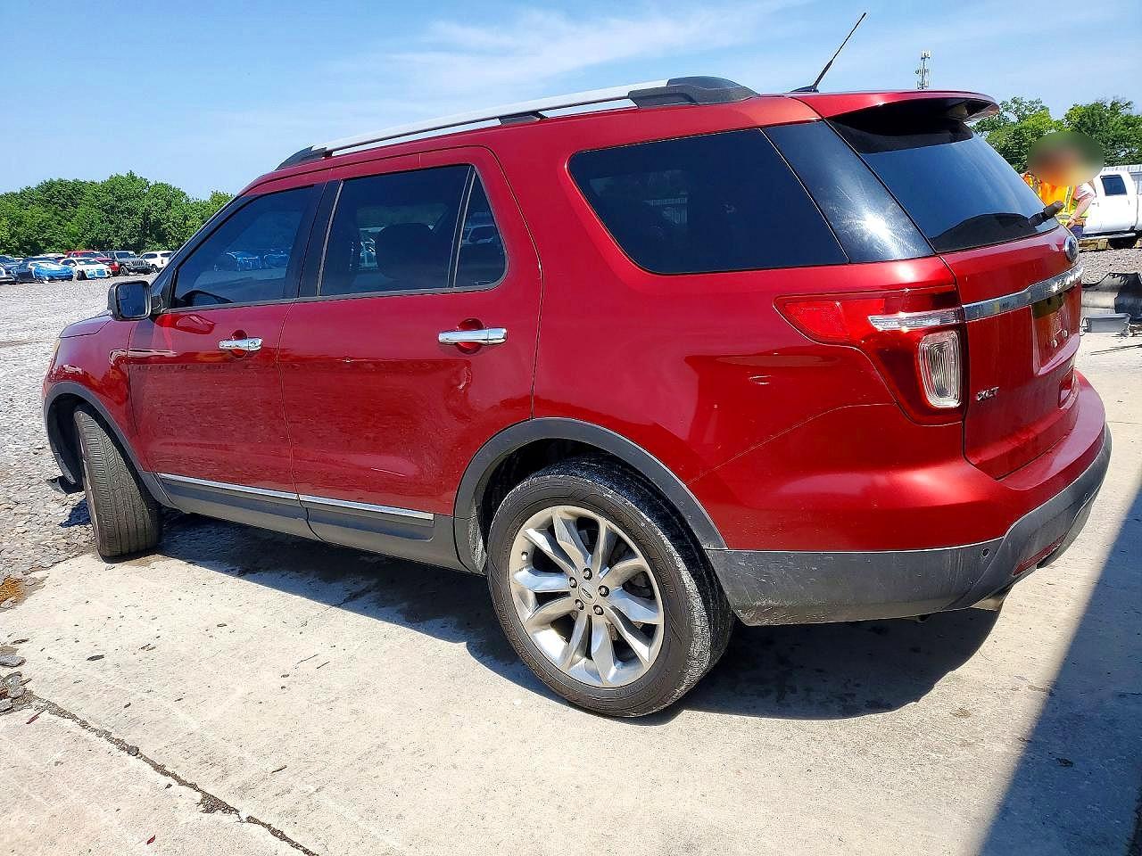 2015 Ford Explorer Xlt Red vin: 1FM5K7D83FGB07502
