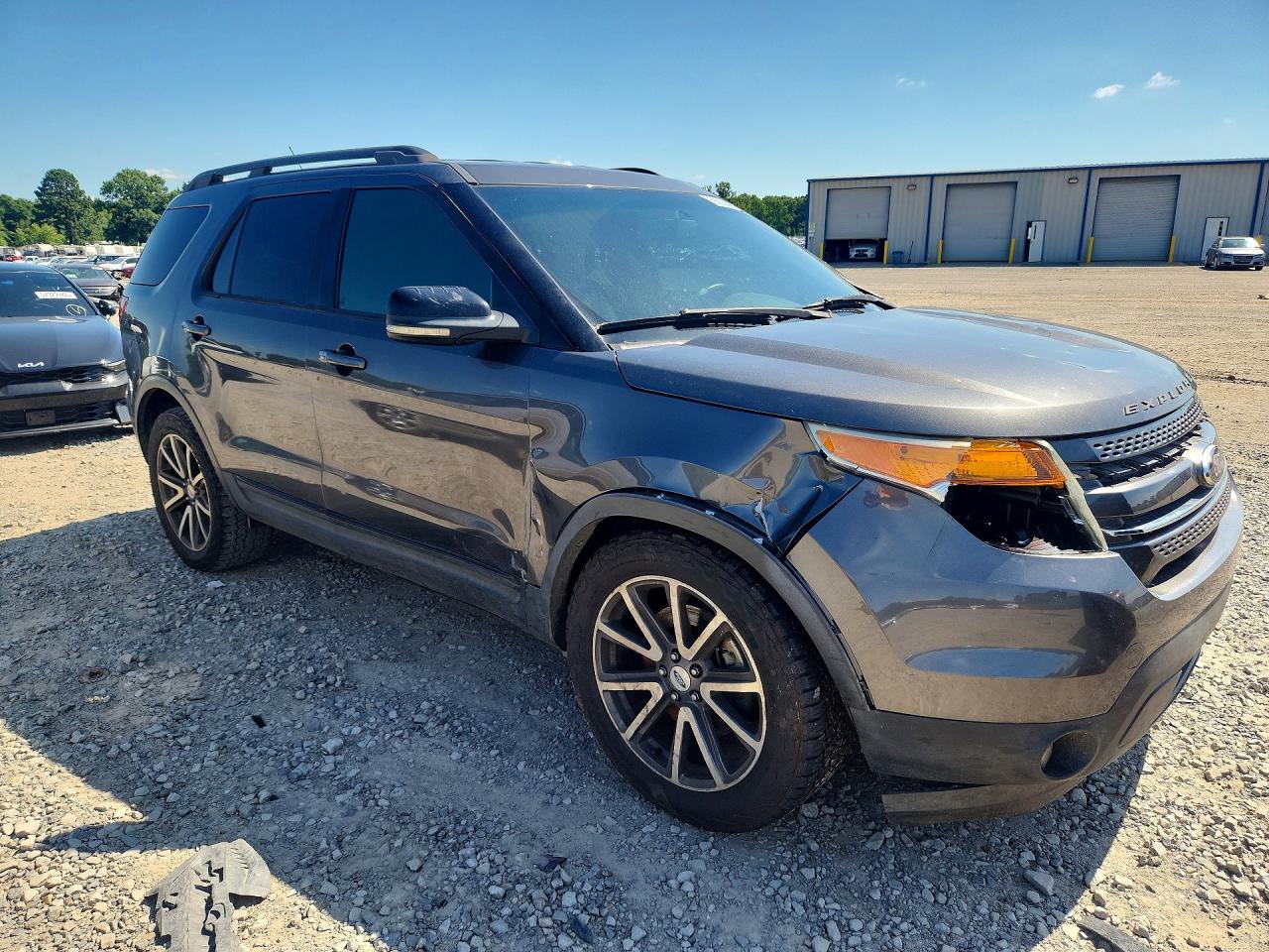 2015 Ford Explorer Xlt Gray vin: 1FM5K7D83FGB25045