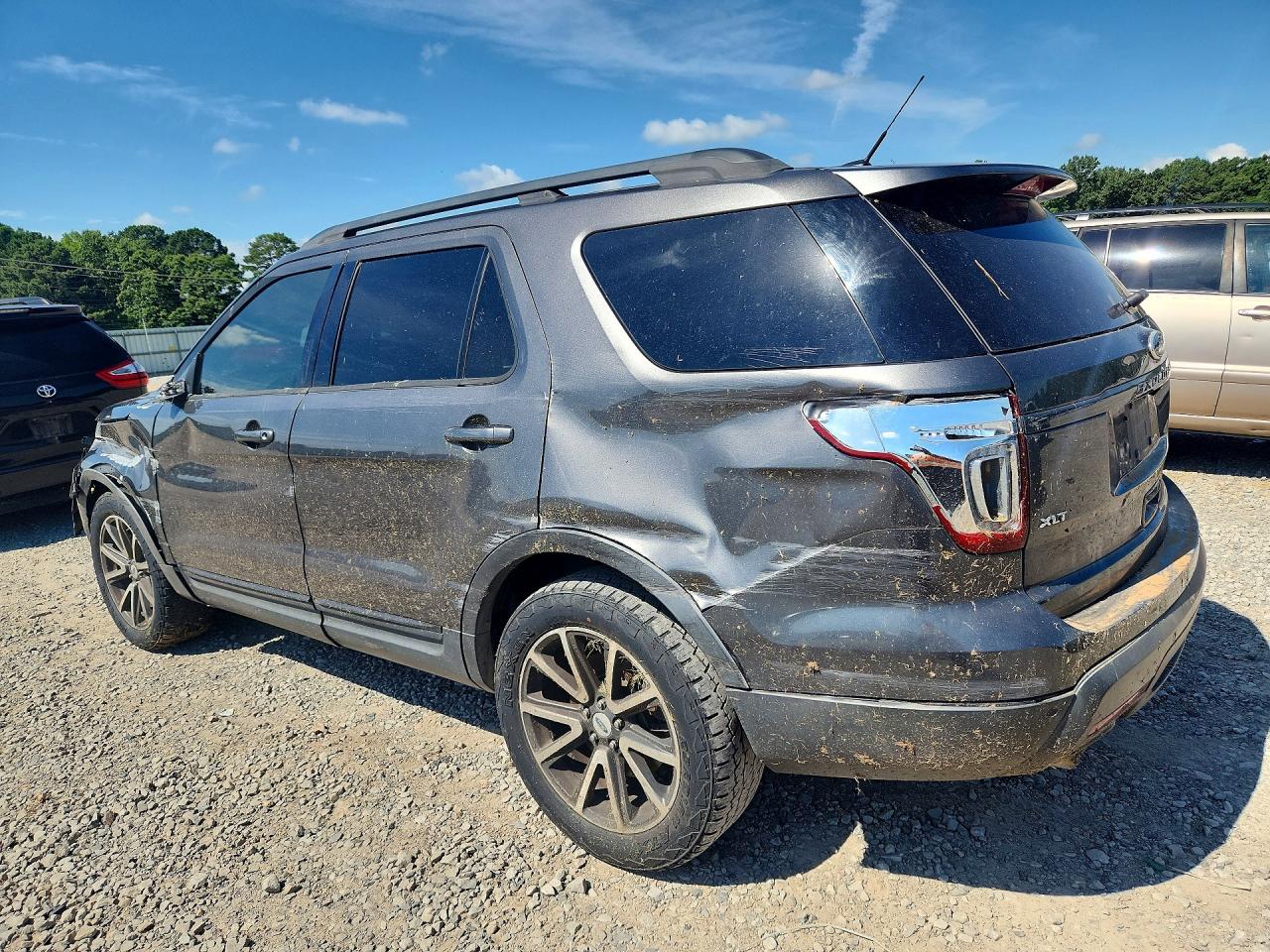 2015 Ford Explorer Xlt Gray vin: 1FM5K7D83FGB25045