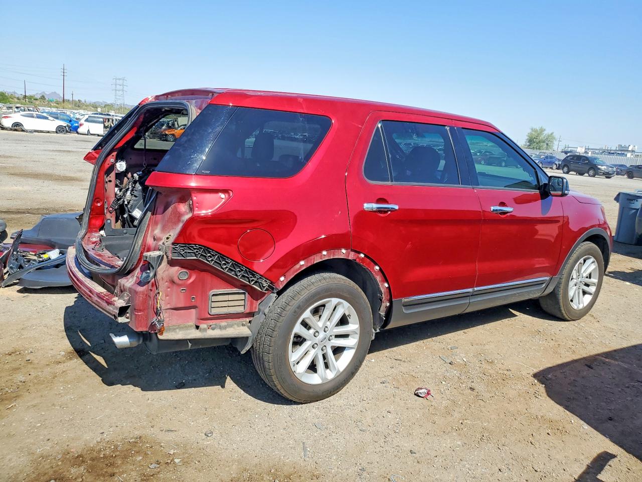 2015 Ford Explorer Xlt Maroon vin: 1FM5K7D83FGC69646
