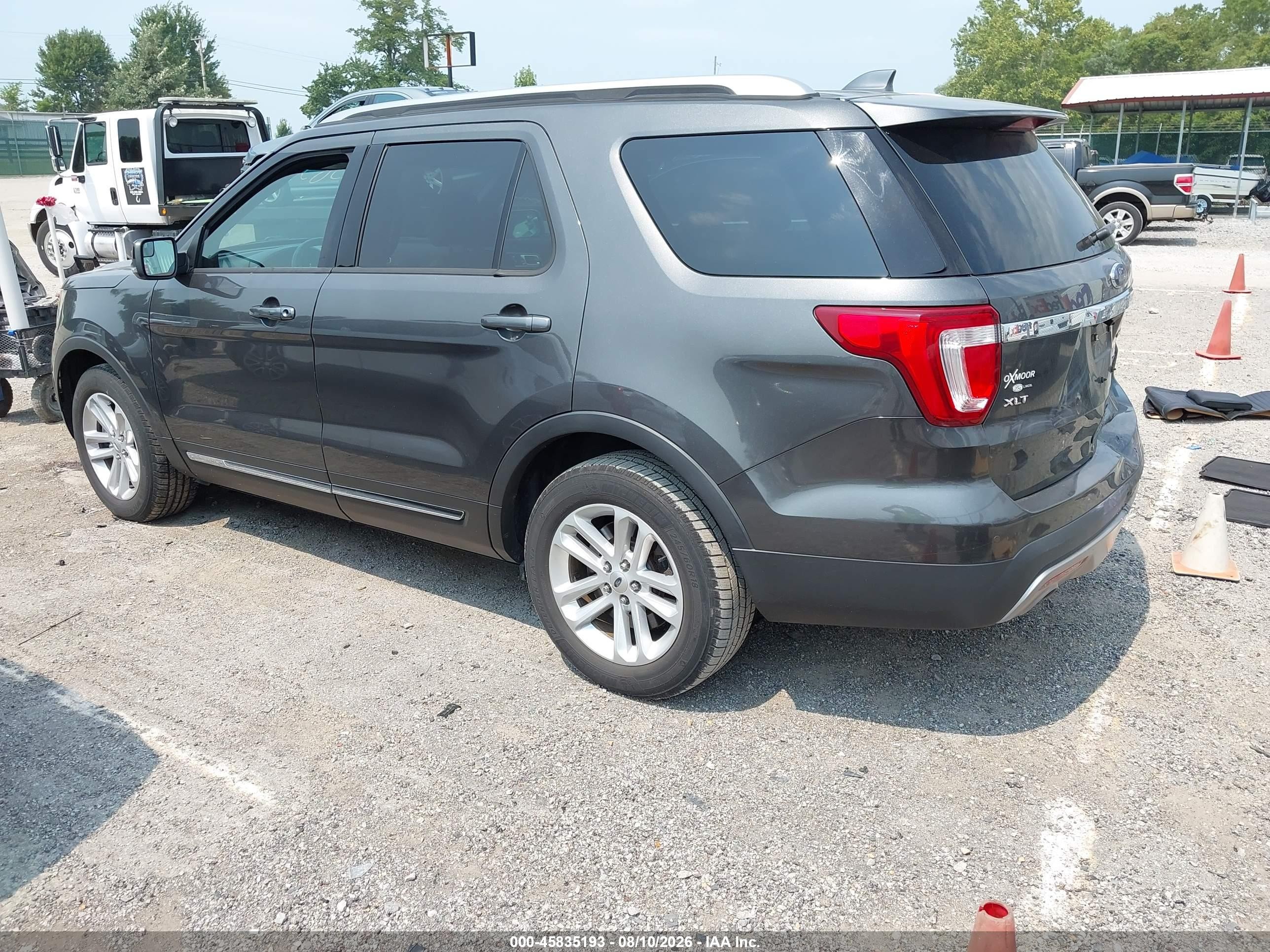 2016 Ford Explorer Xlt Gray vin: 1FM5K7D83GGA42345