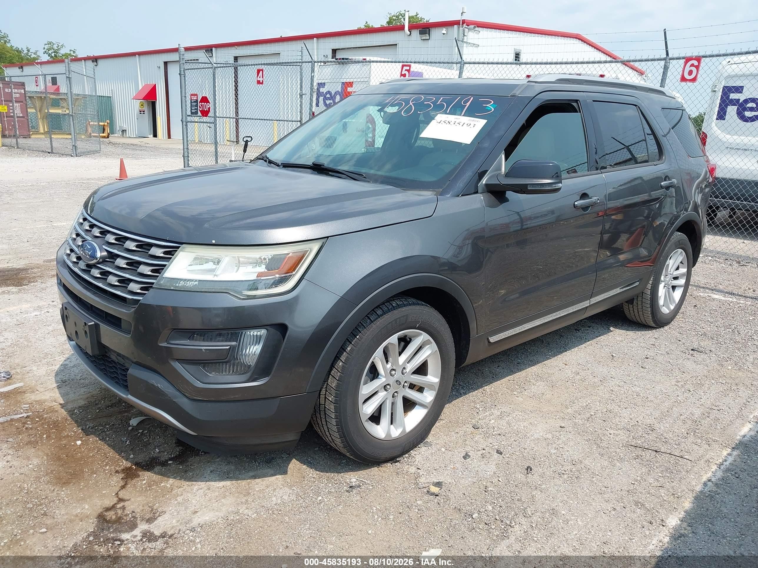 2016 Ford Explorer Xlt Gray vin: 1FM5K7D83GGA42345