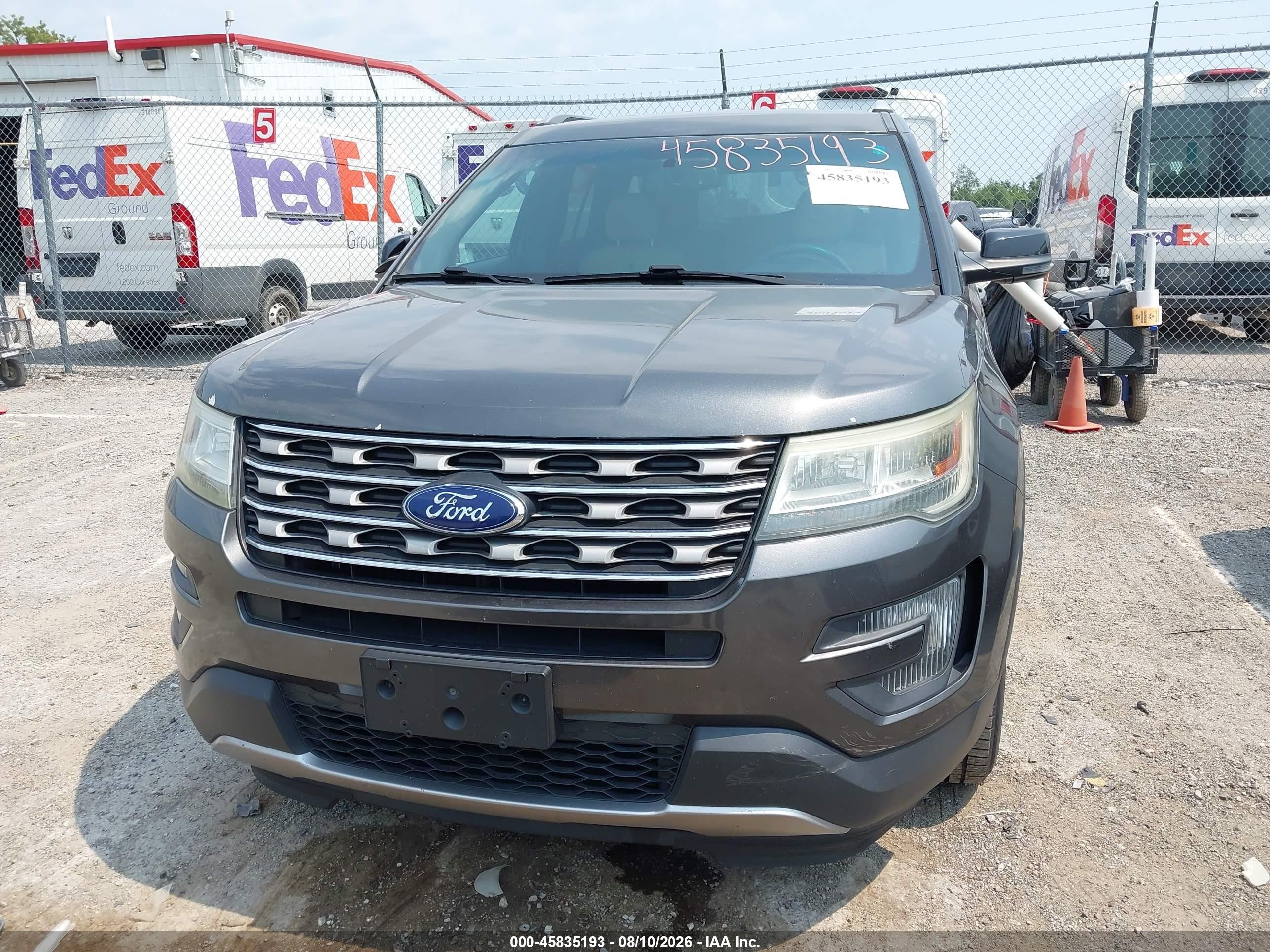 2016 Ford Explorer Xlt Gray vin: 1FM5K7D83GGA42345