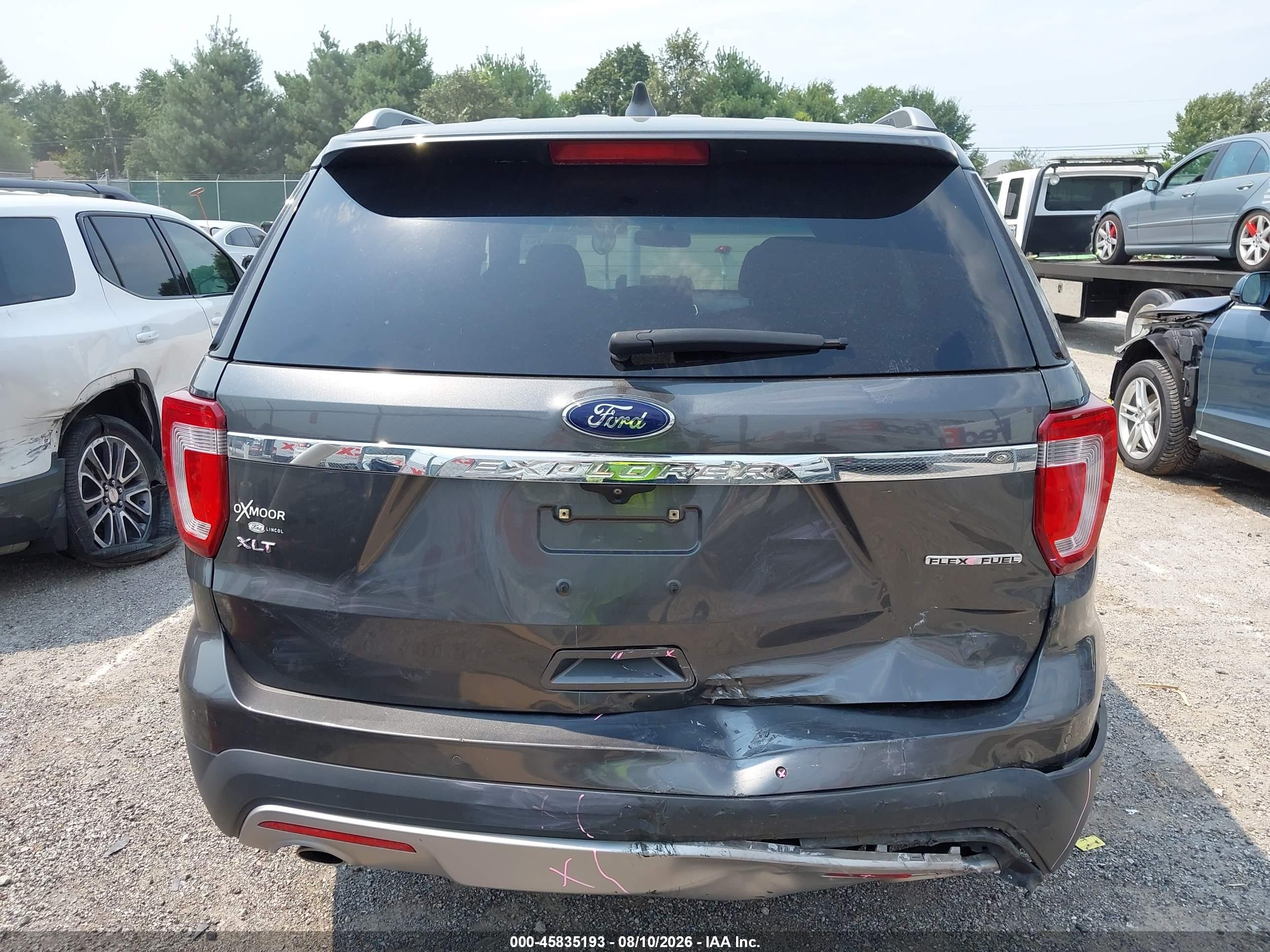 2016 Ford Explorer Xlt Gray vin: 1FM5K7D83GGA42345