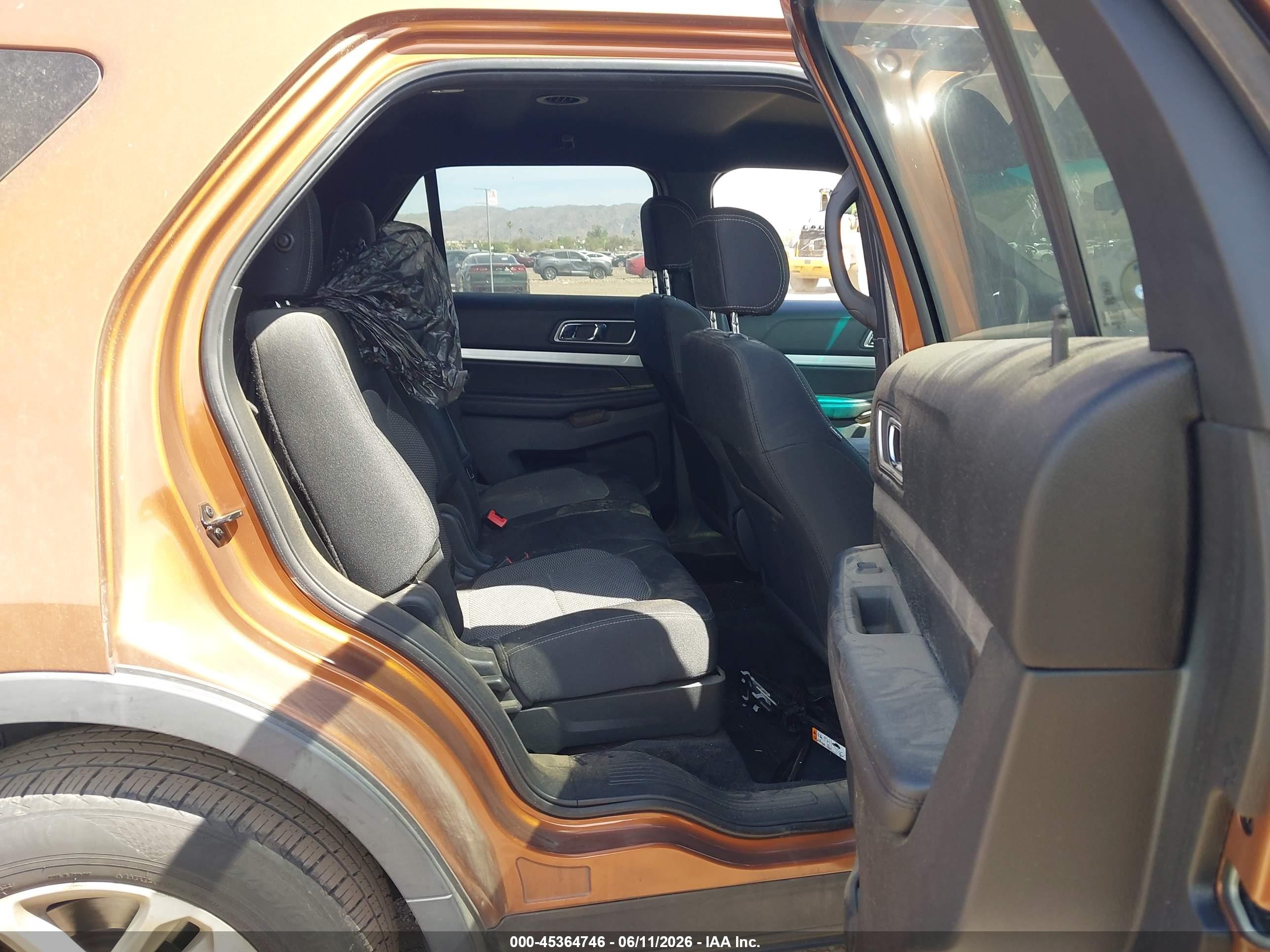 2017 Ford Explorer Xlt Orange vin: 1FM5K7D83HGA69949