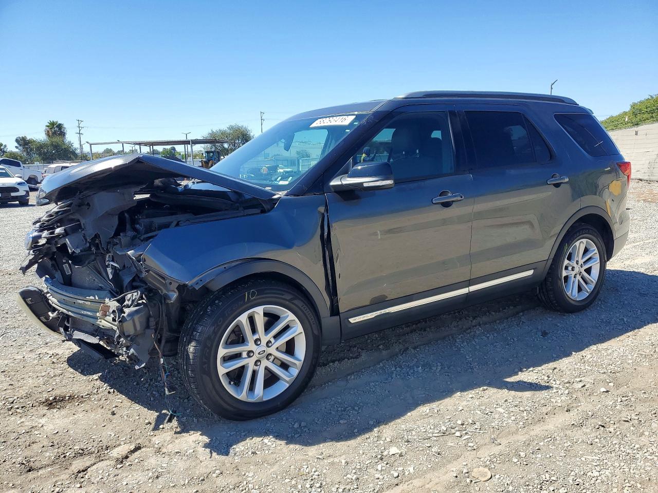 2017 Ford Explorer Xlt Charcoal vin: 1FM5K7D83HGD04544