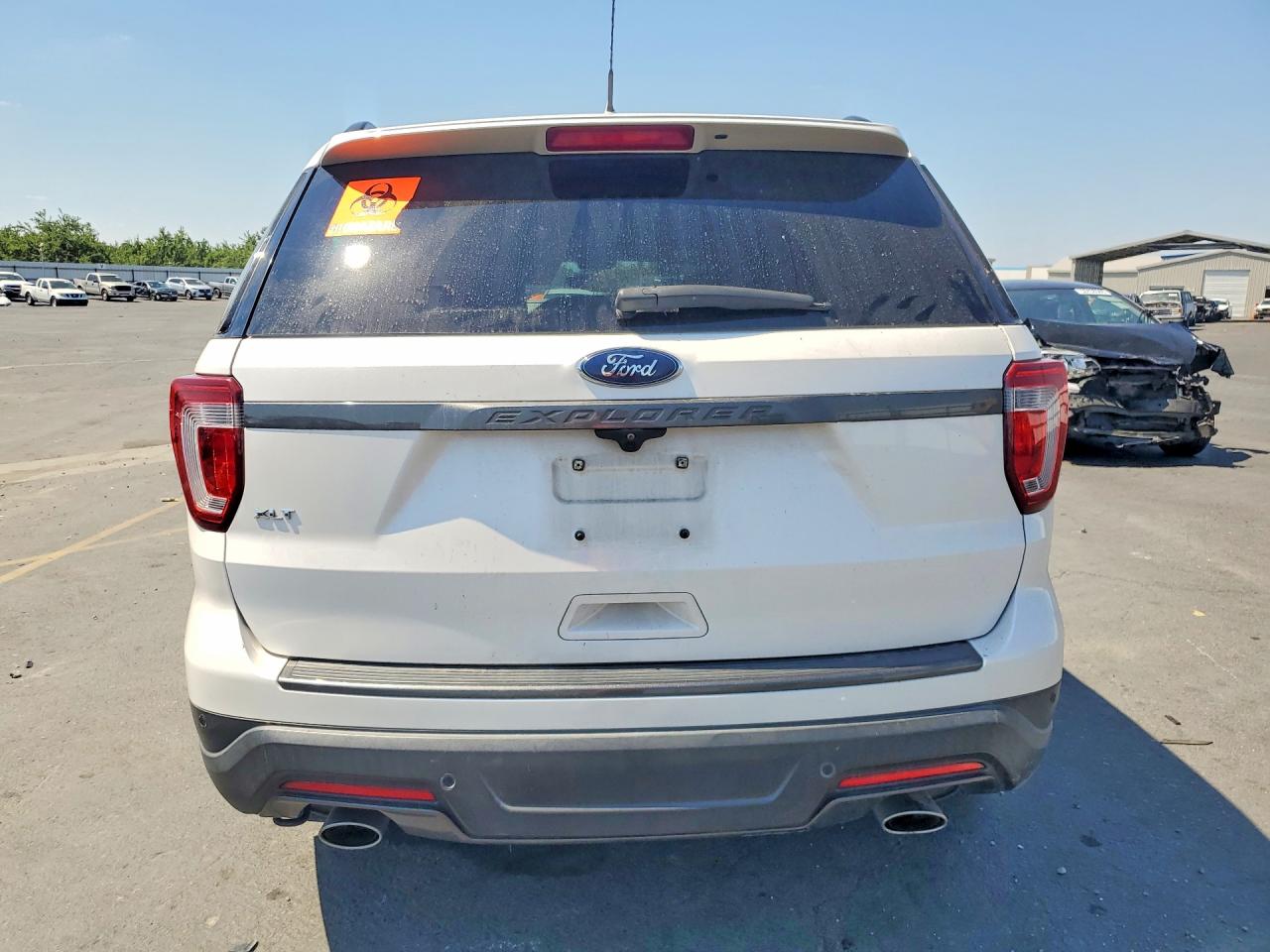 2018 Ford Explorer Xlt White vin: 1FM5K7D83JGC86889