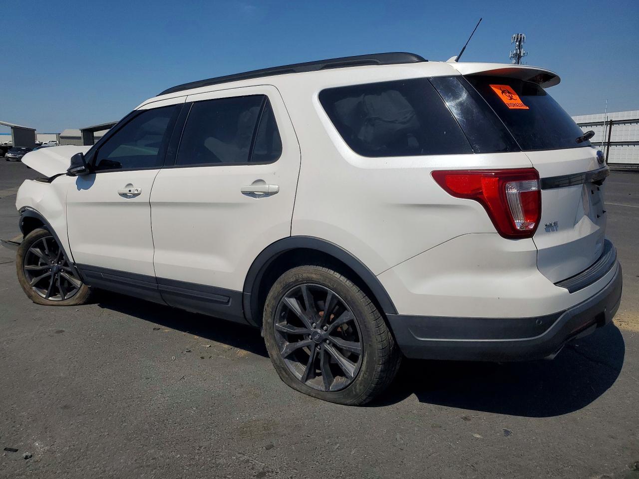 2018 Ford Explorer Xlt White vin: 1FM5K7D83JGC86889