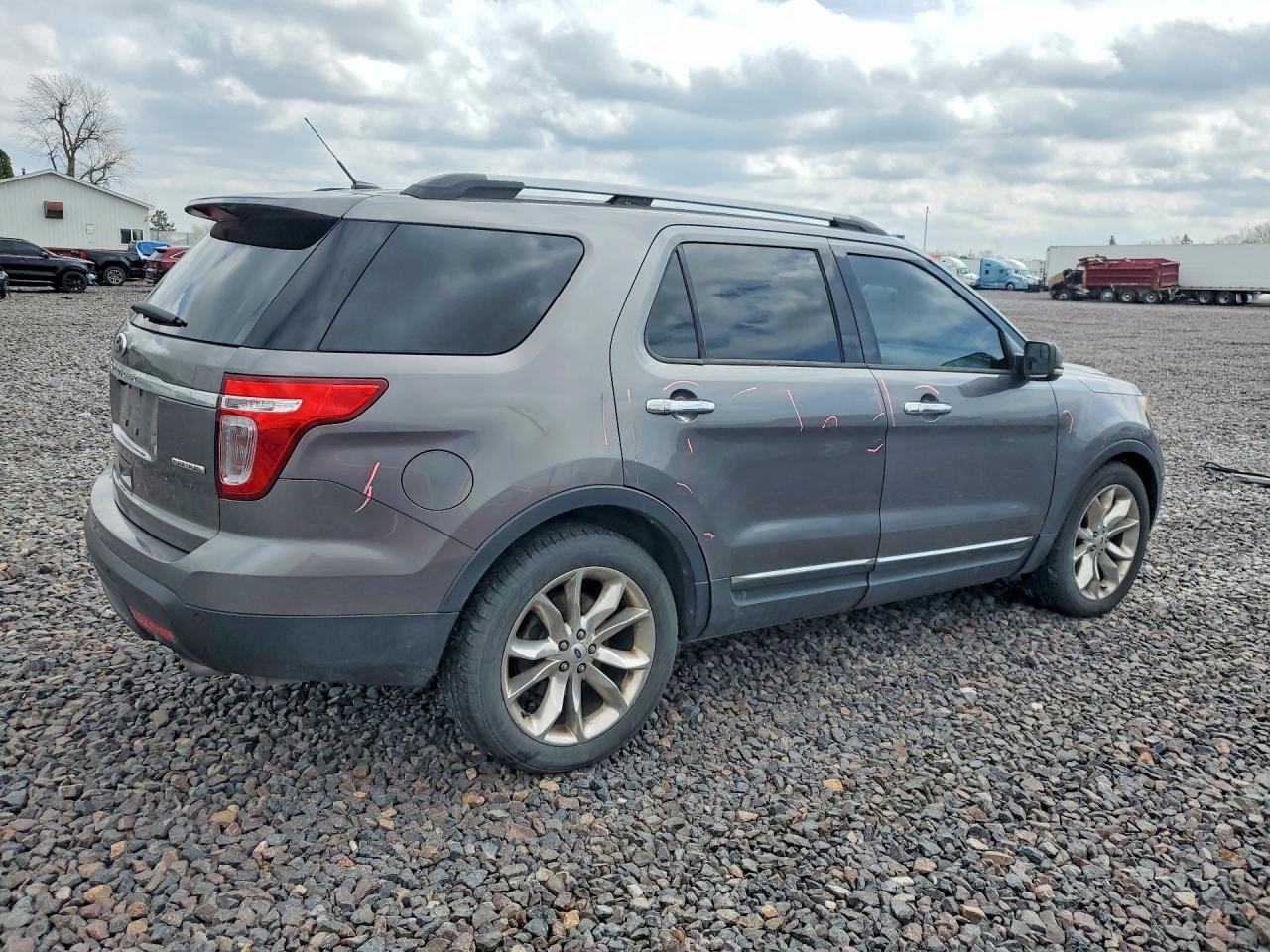 2013 Ford Explorer Xlt Gray vin: 1FM5K7D84DGA44519