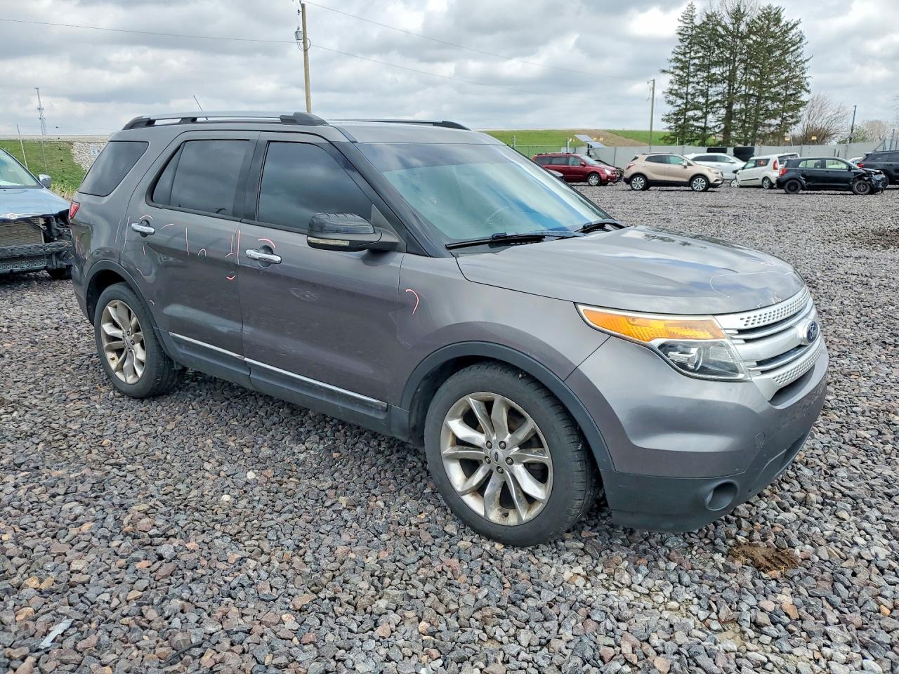2013 Ford Explorer Xlt Gray vin: 1FM5K7D84DGA44519