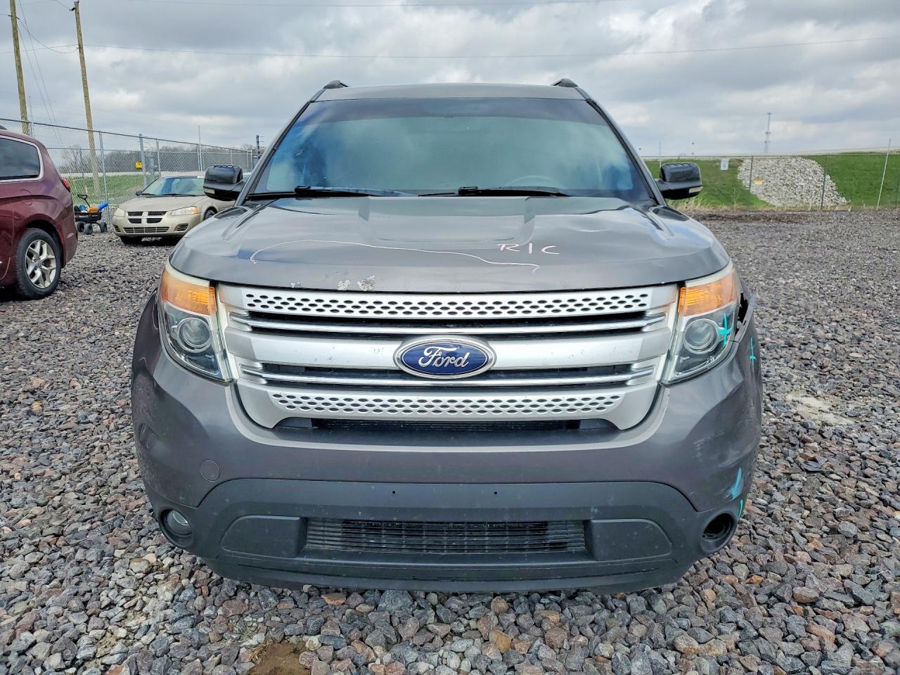 2013 Ford Explorer Xlt Gray vin: 1FM5K7D84DGA44519