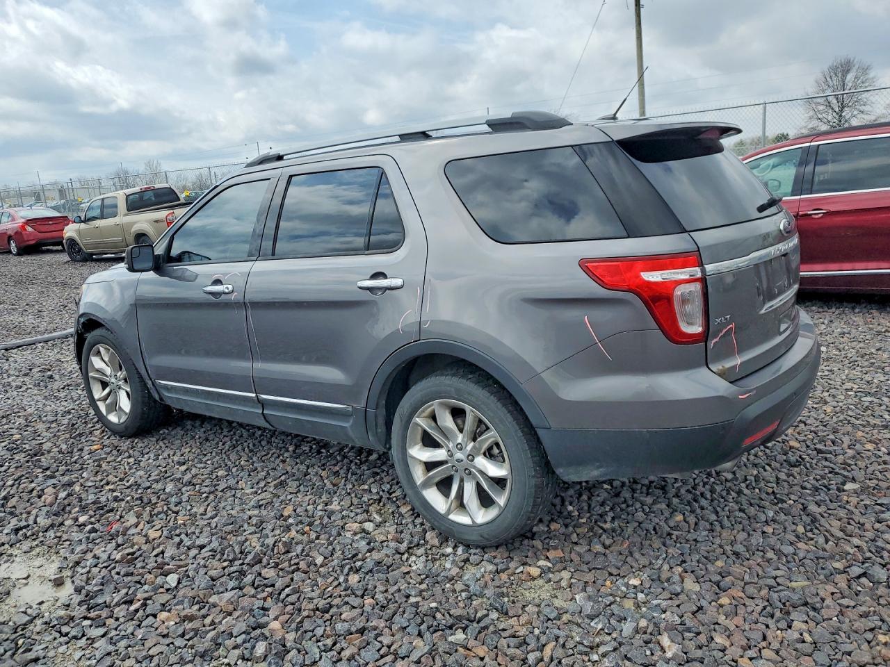 2013 Ford Explorer Xlt Gray vin: 1FM5K7D84DGA44519