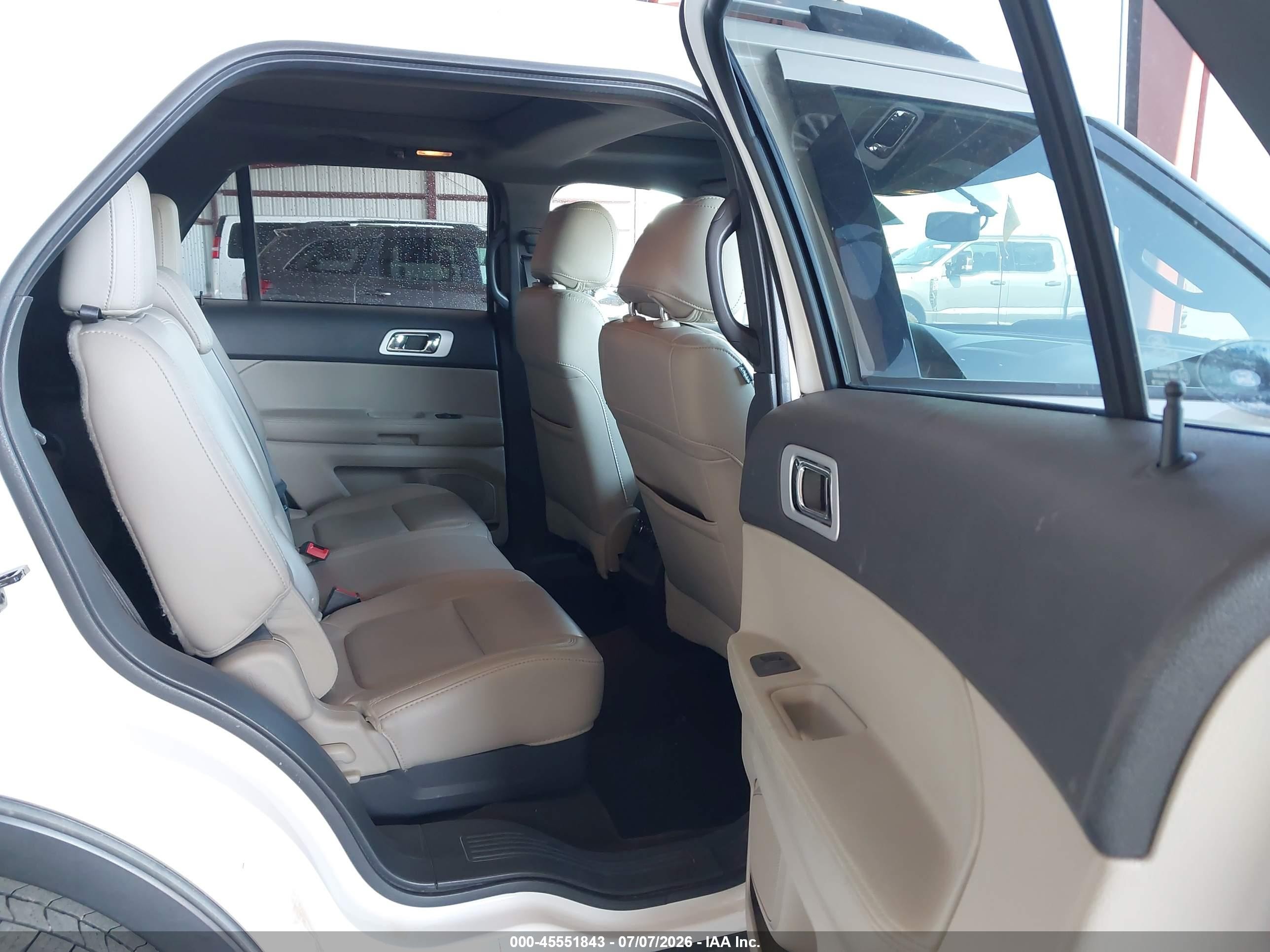 2013 Ford Explorer Xlt White vin: 1FM5K7D84DGA50580