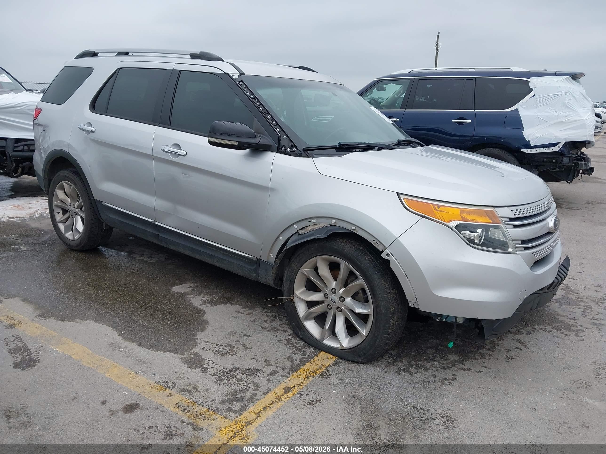 2013 Ford Explorer Xlt Silver vin: 1FM5K7D84DGA54175