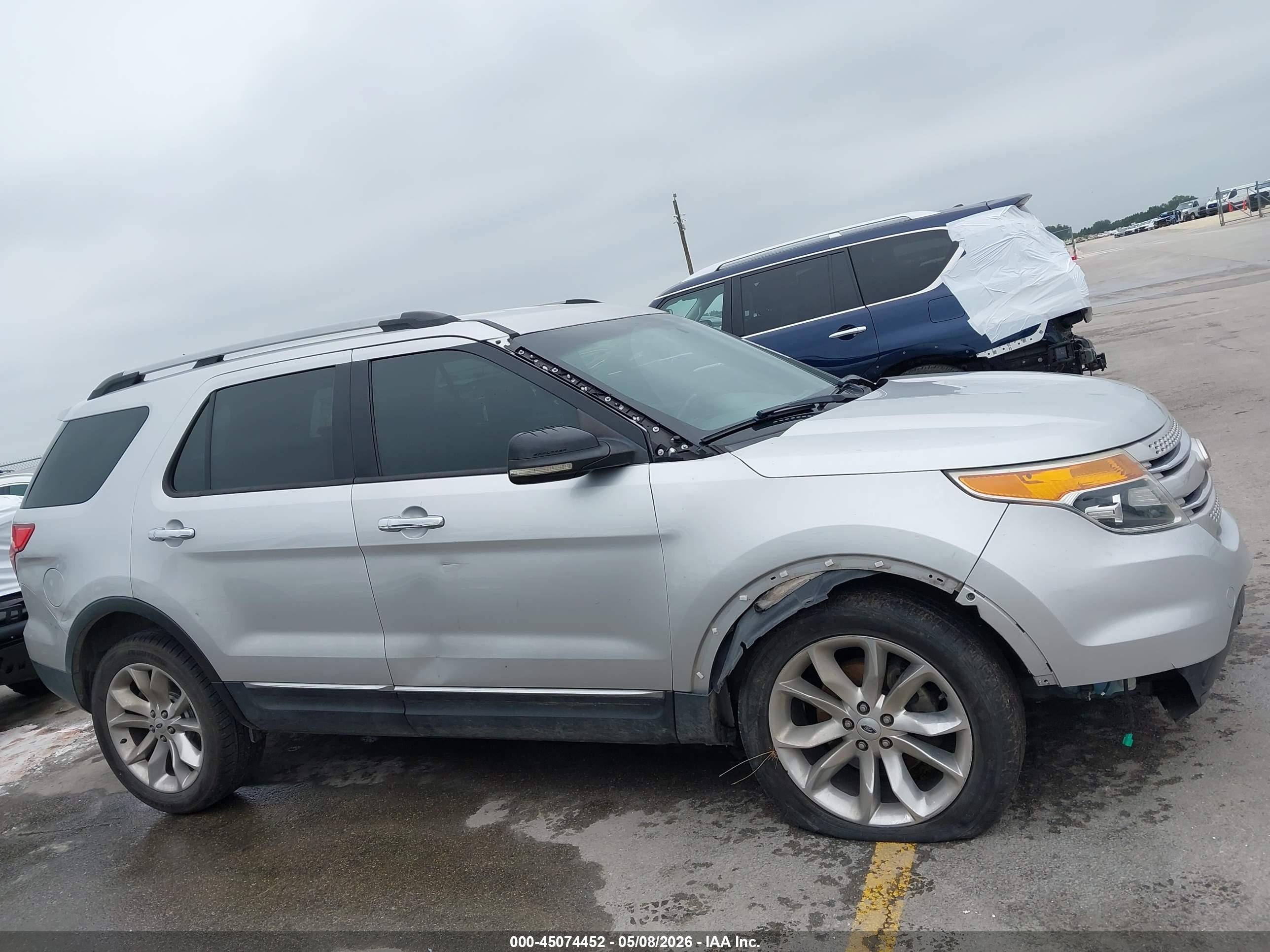 2013 Ford Explorer Xlt Silver vin: 1FM5K7D84DGA54175